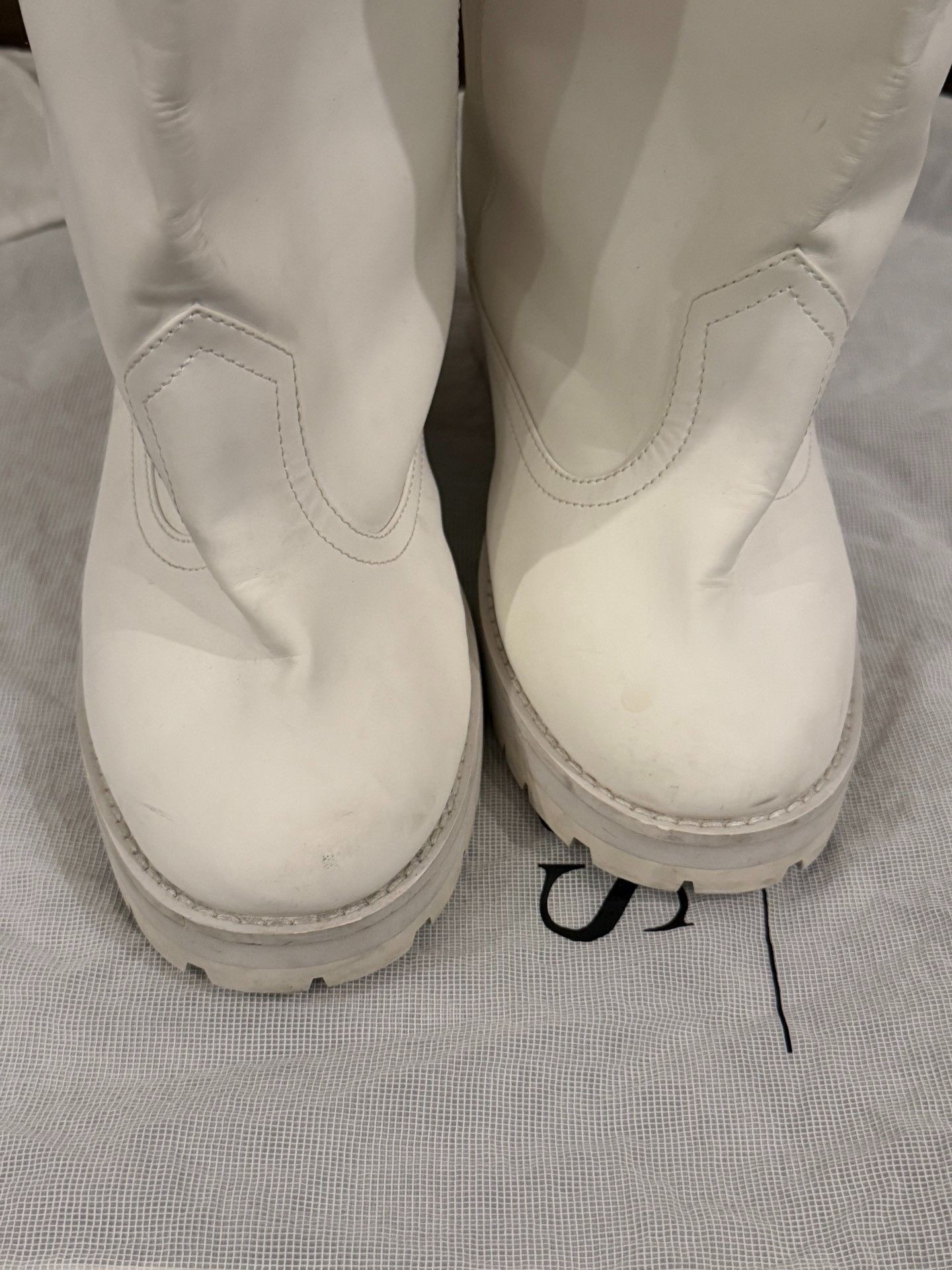 Vintage Anonymous White Long Boots Size US 11 / EU 44 - 2 Thumbnail