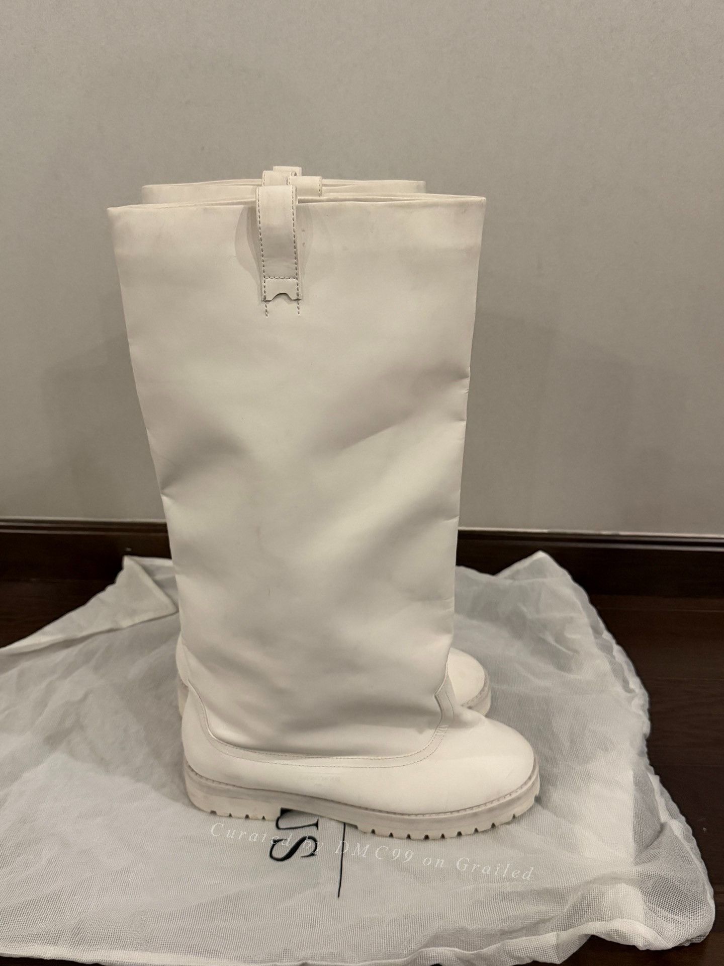 Vintage Anonymous White Long Boots Size US 11 / EU 44 - 3 Thumbnail