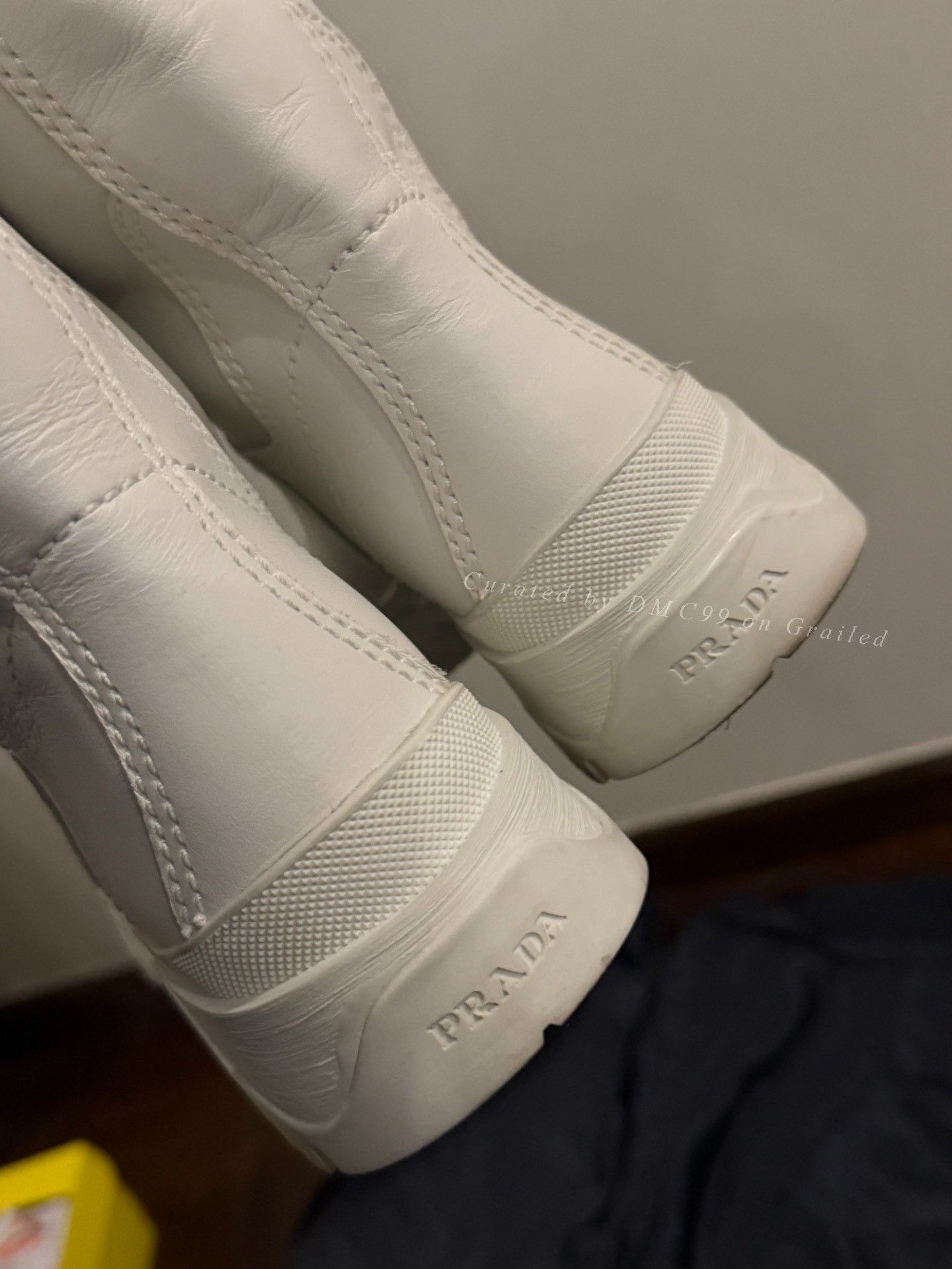 Prada Prada Runway White Leather Detachable Boots Size US 6 / IT 36 - 4 Thumbnail