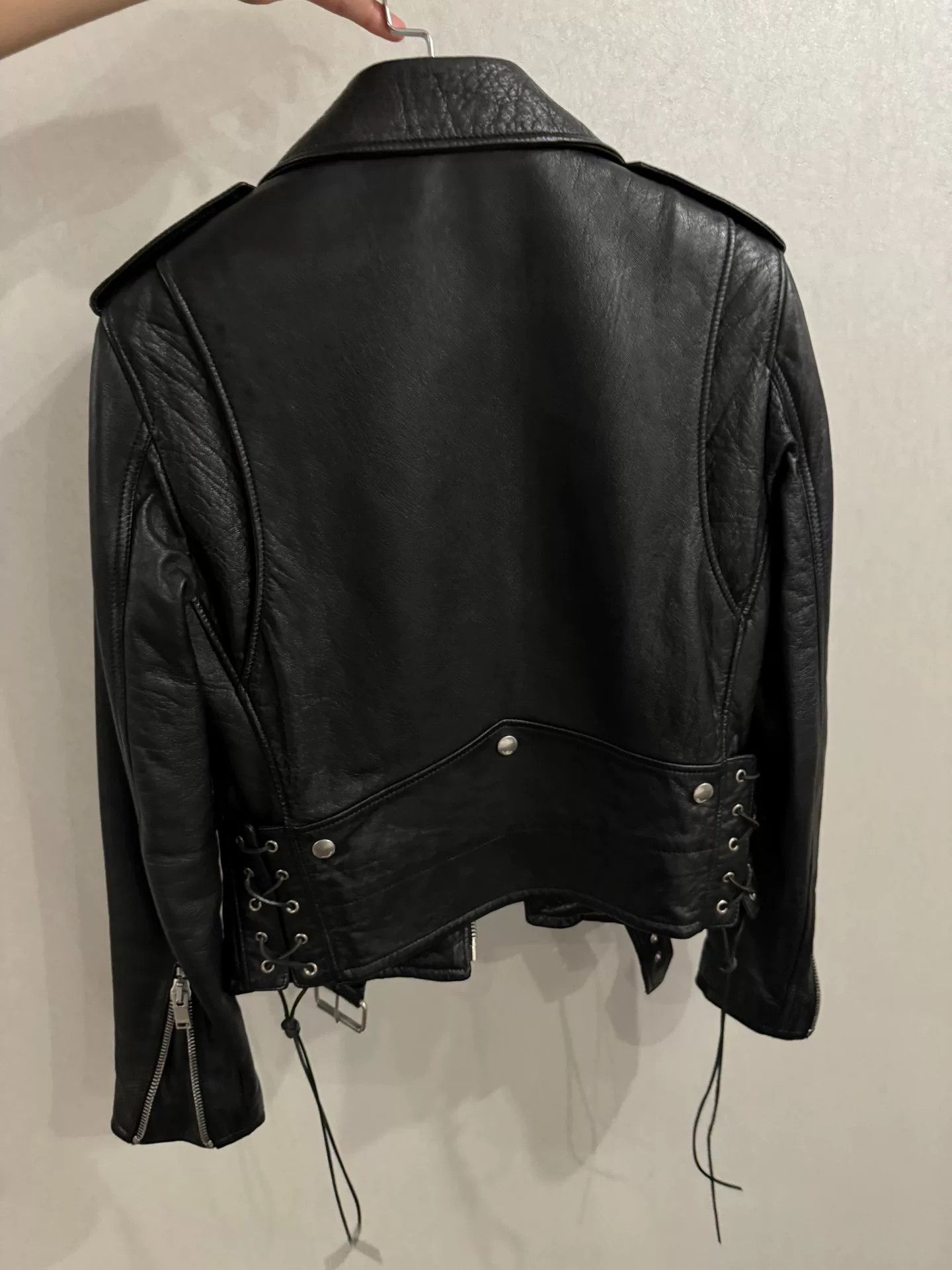 Saint Laurent Paris SLP Snakeskin Fringe Leather Jacket Size XS / US 0-2 / IT 36-38 - 3 Thumbnail