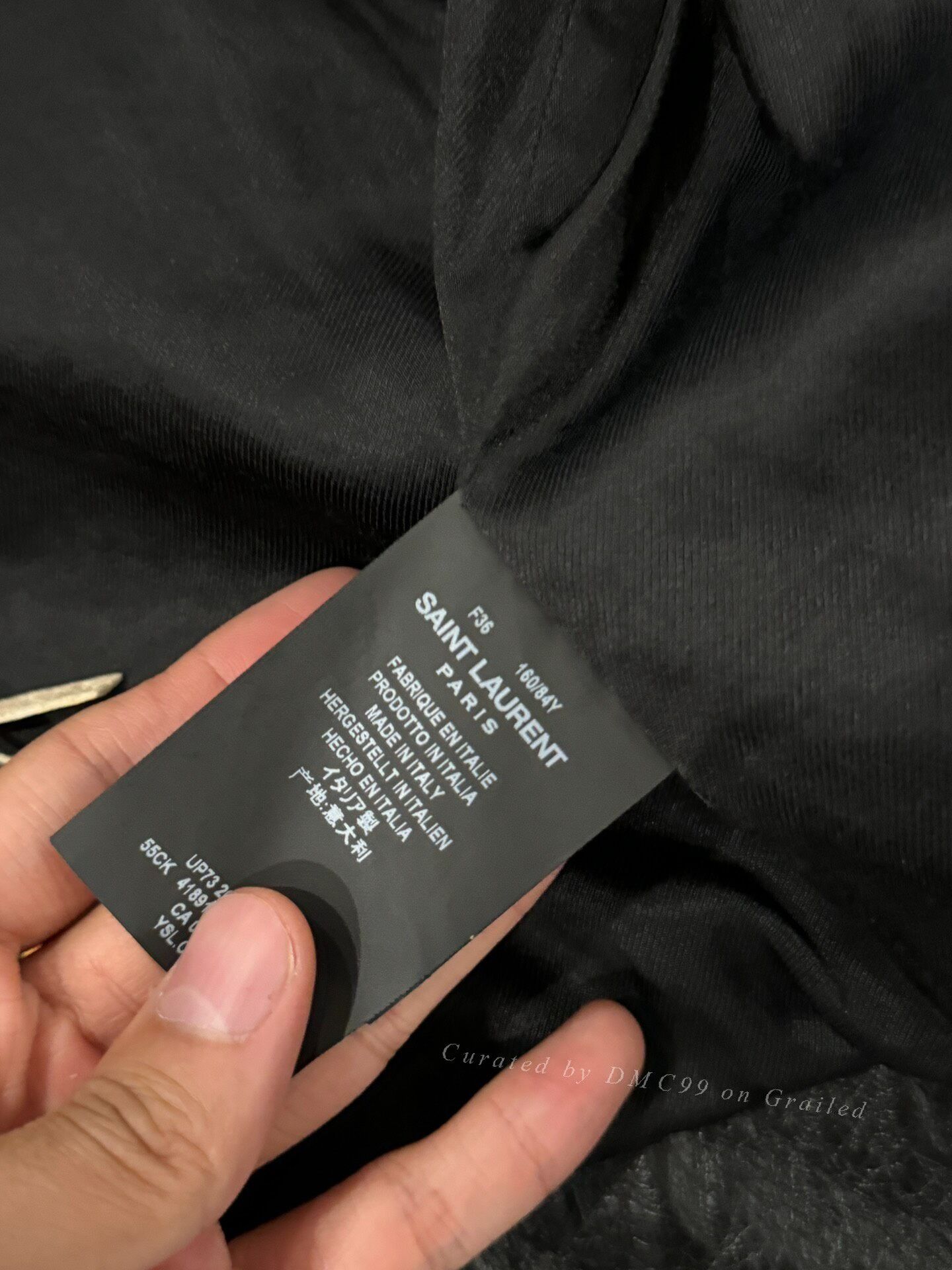 Saint Laurent Paris SLP Snakeskin Fringe Leather Jacket Size XS / US 0-2 / IT 36-38 - 6 Thumbnail