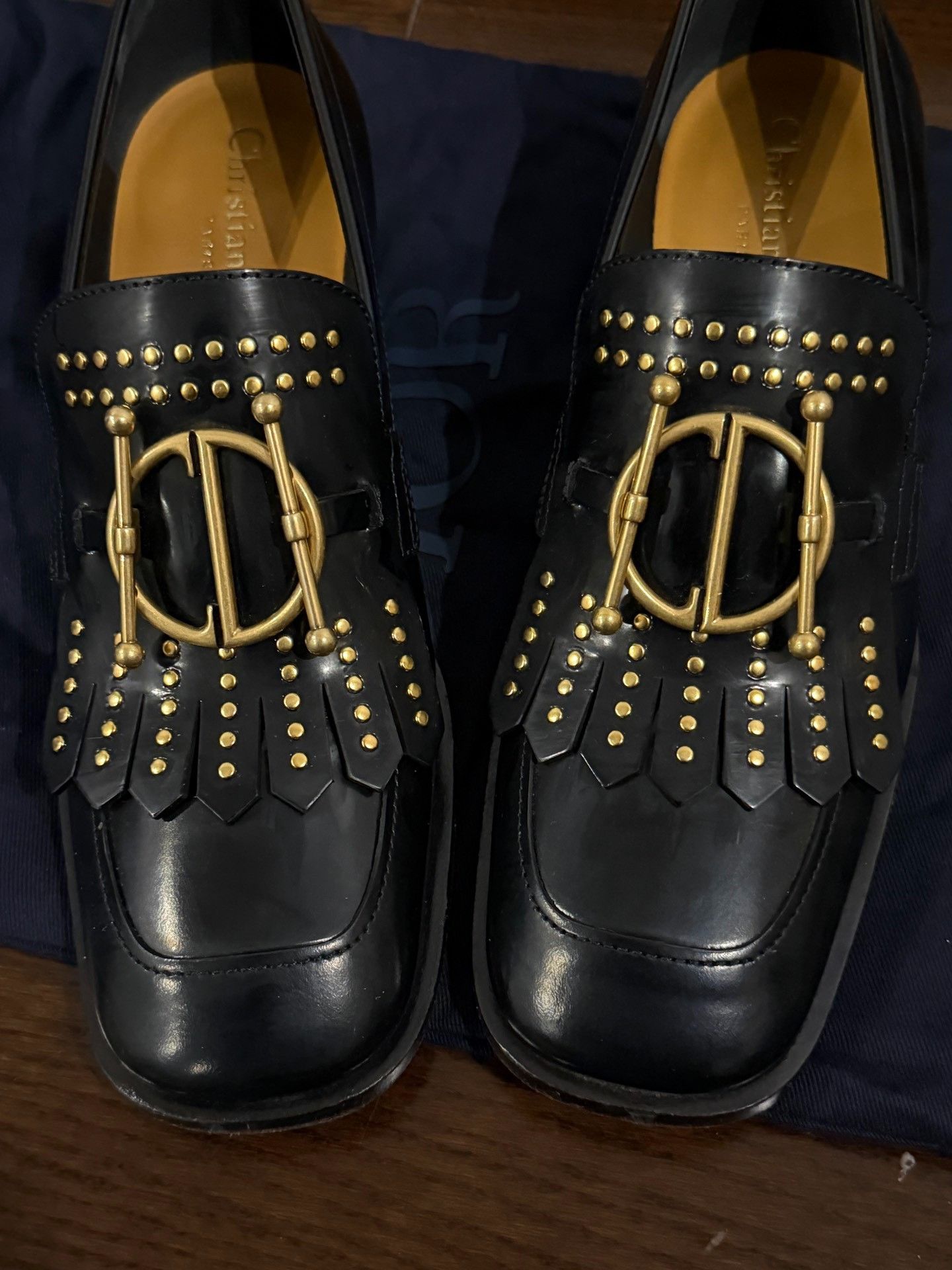 Dior Dior Women's Studded Leather Shoes 36 Size US 5 / IT 35 - 2 Thumbnail