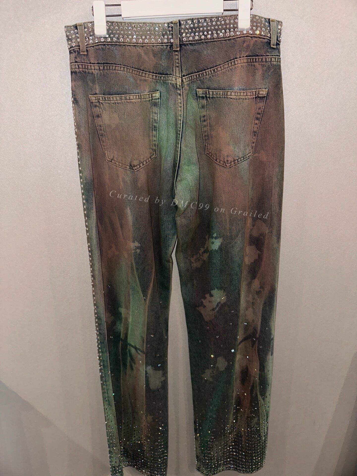 The Attico The Attico Rhinestone Embellished Jeans Size 27" / US 4 / IT 40 - 2 Thumbnail