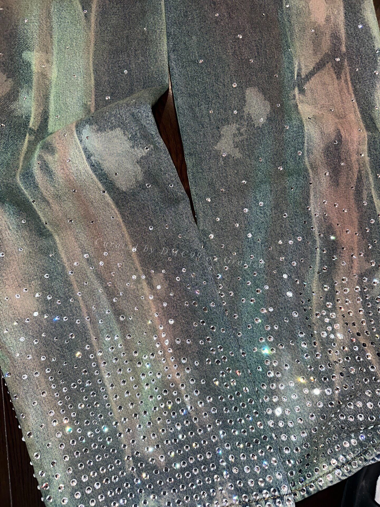 The Attico The Attico Rhinestone Embellished Jeans Size 27" / US 4 / IT 40 - 5 Thumbnail