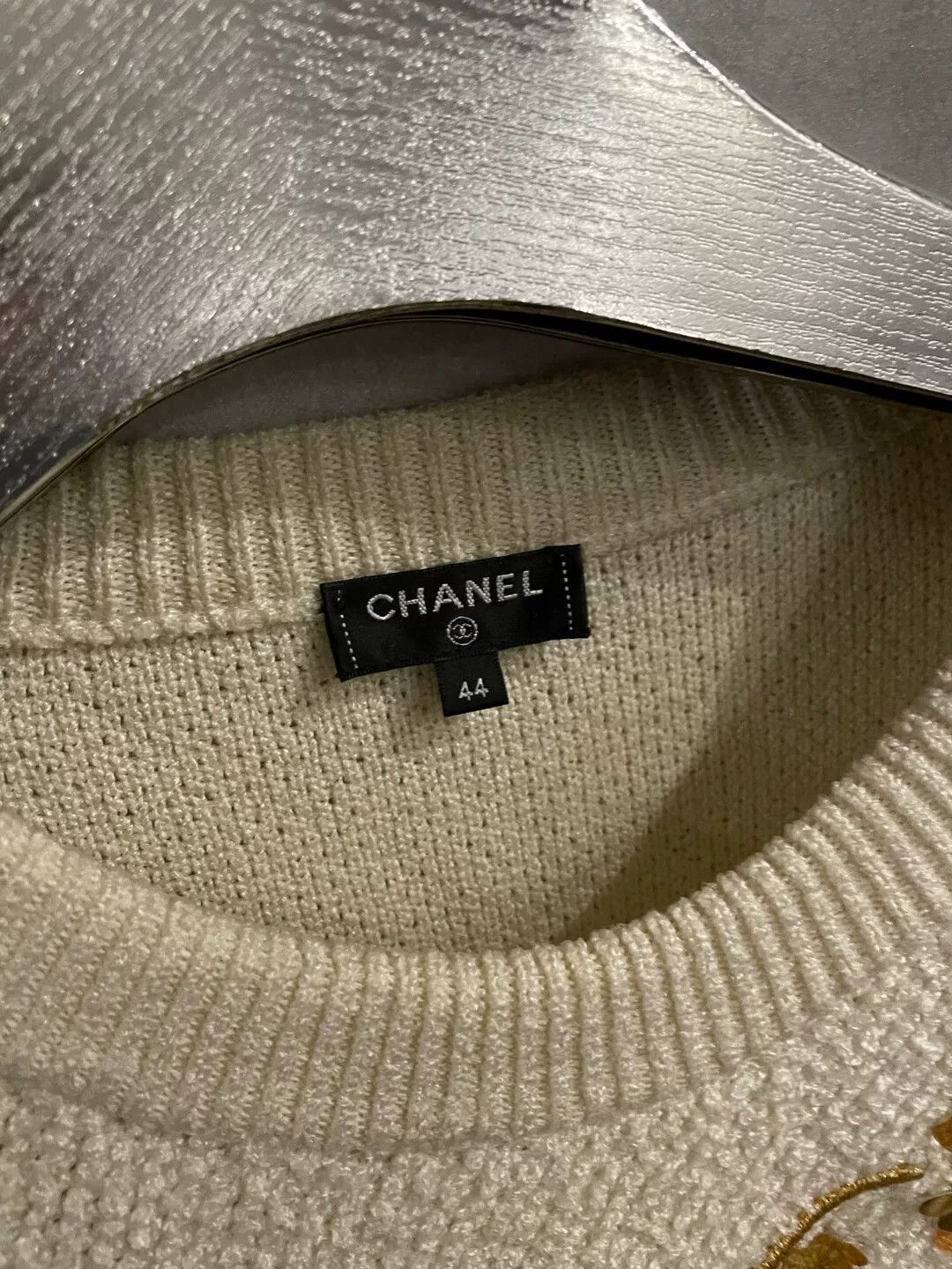 Chanel Chanel Greek Gold Thread Leaf Sweater Size M / US 6-8 / IT 42-44 - 4 Thumbnail