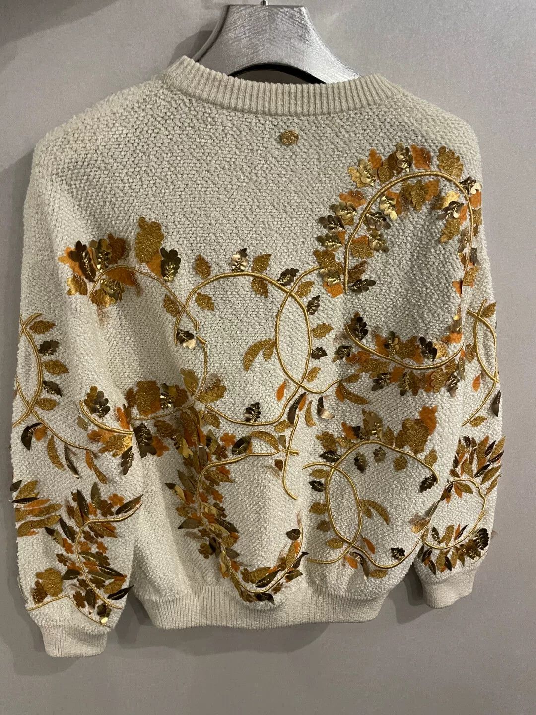 Chanel Chanel Greek Gold Thread Leaf Sweater Size M / US 6-8 / IT 42-44 - 2 Thumbnail