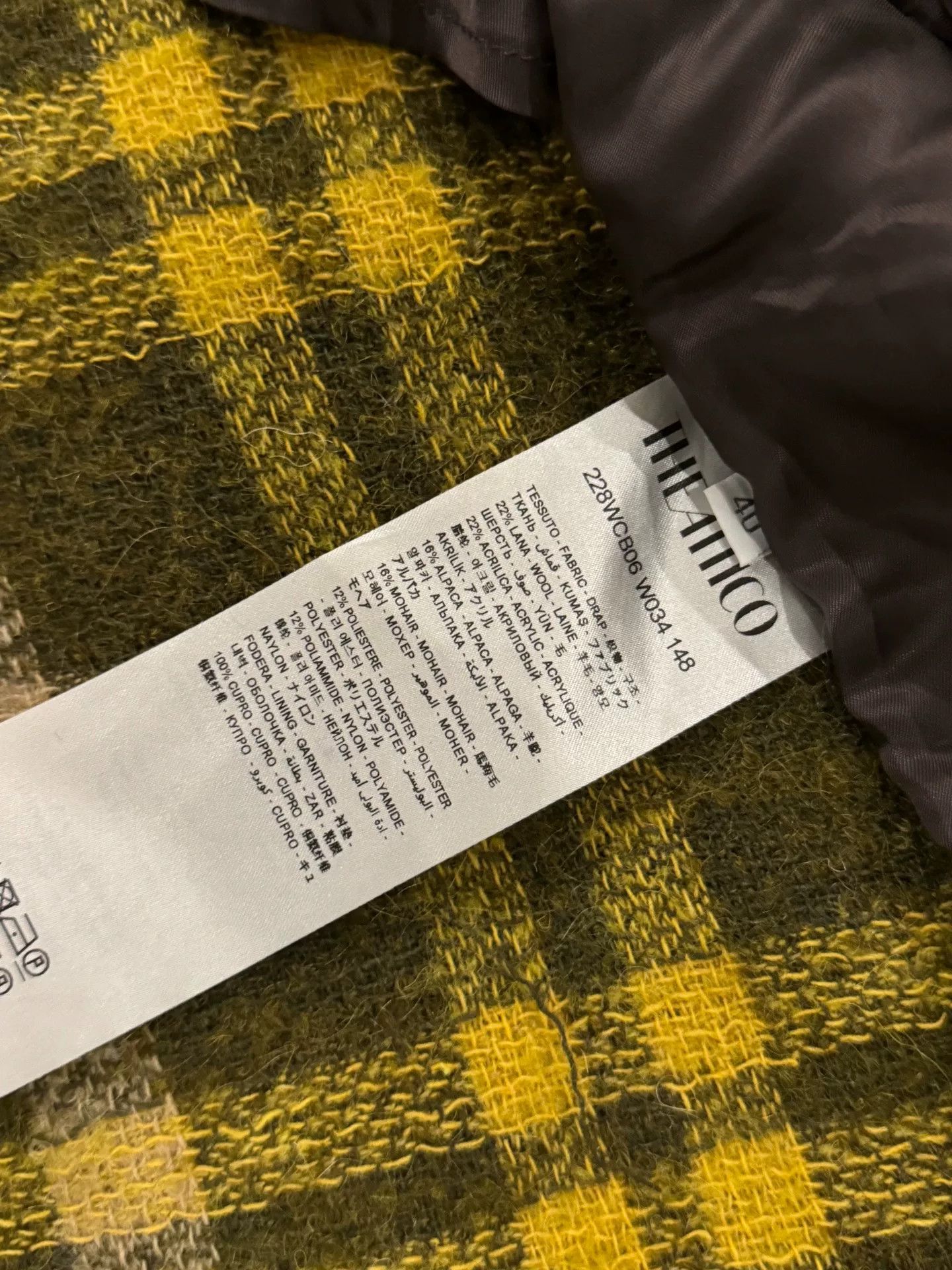 The Attico The Attico Check Round Neck Jacket Size S / US 4 / IT 40 - 5 Thumbnail