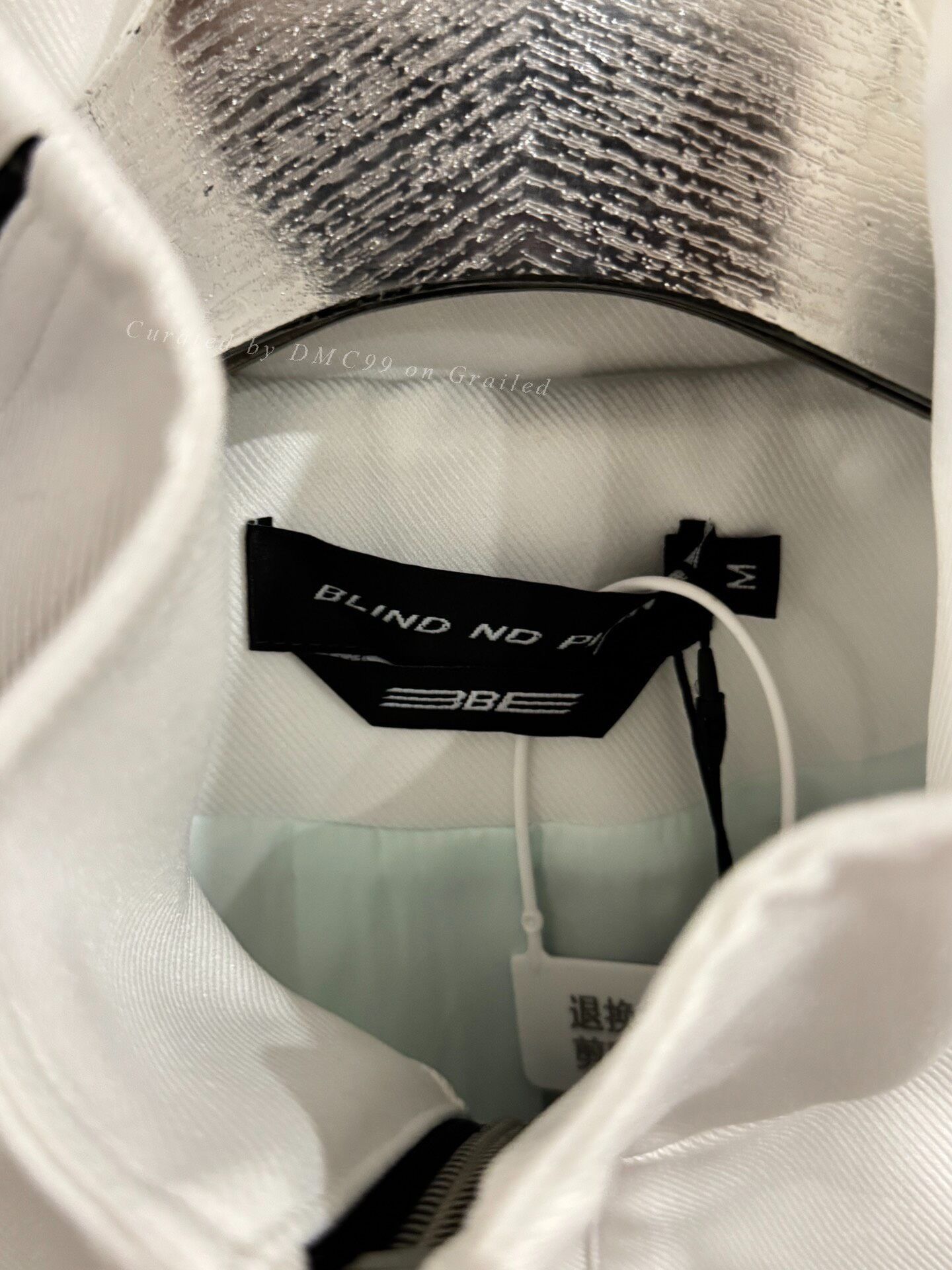 Only The Blind Blind No Plan White Leather Patchwork Fringe Sport Jacket Size US M / EU 48-50 / 2 - 3 Thumbnail