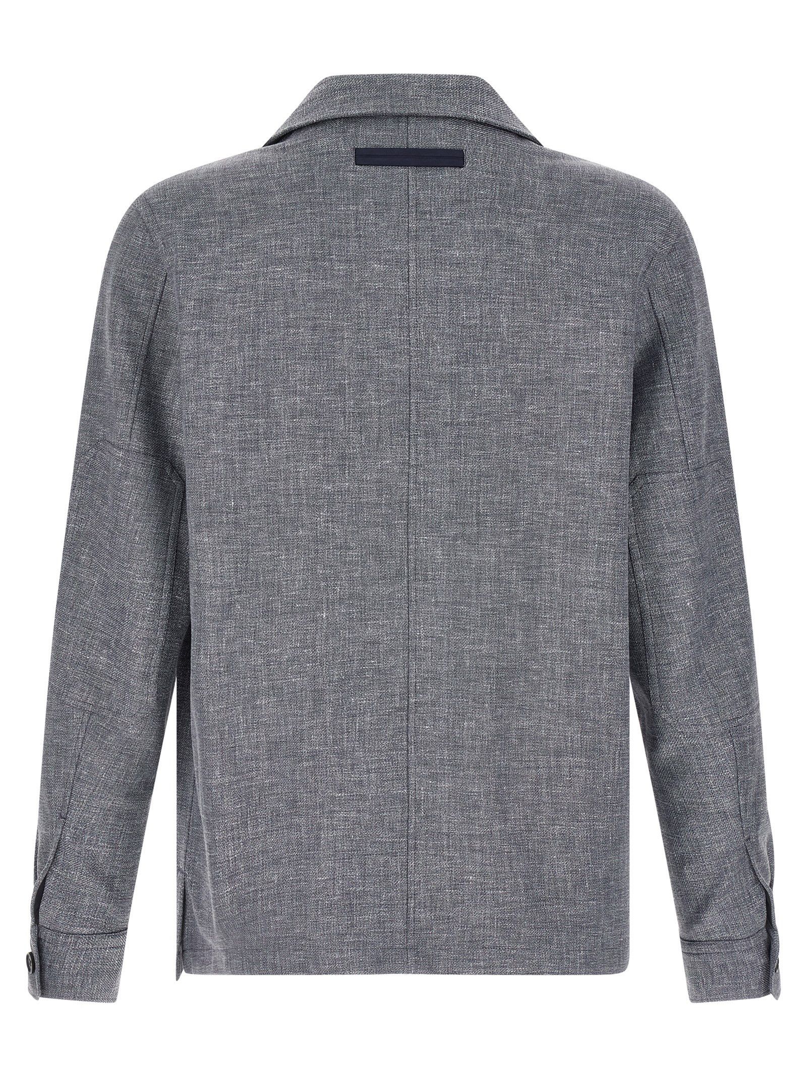 Ermenegildo Zegna 'Crossover' overshirt Size US XL / EU 56 / 4 - 2 Thumbnail