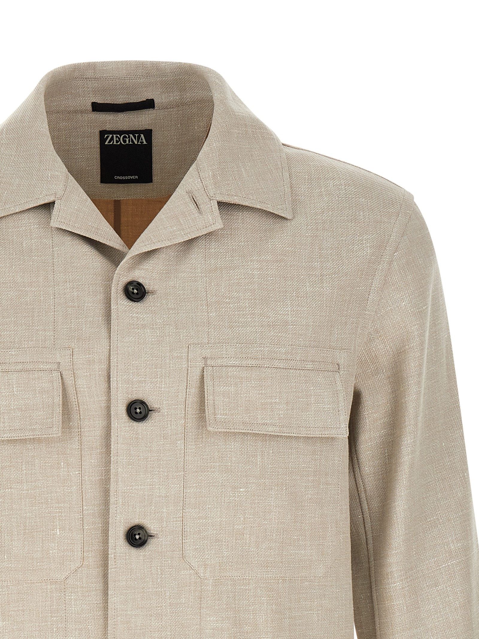 Ermenegildo Zegna 'Crossover' overshirt Size US XL / EU 56 / 4 - 3 Thumbnail