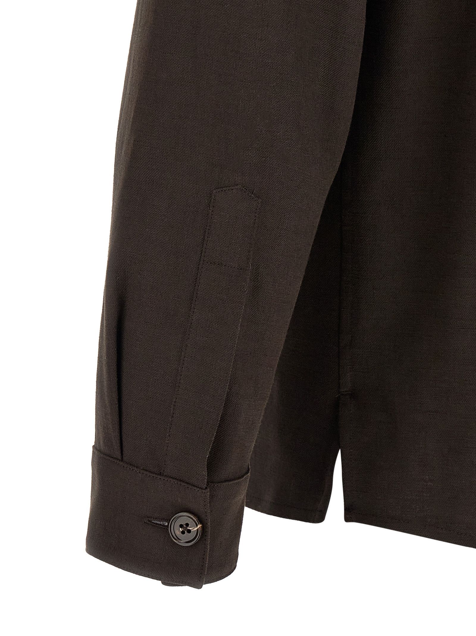 Ermenegildo Zegna 'Oasi lino' overshirt Size US M / EU 48-50 / 2 - 4 Thumbnail
