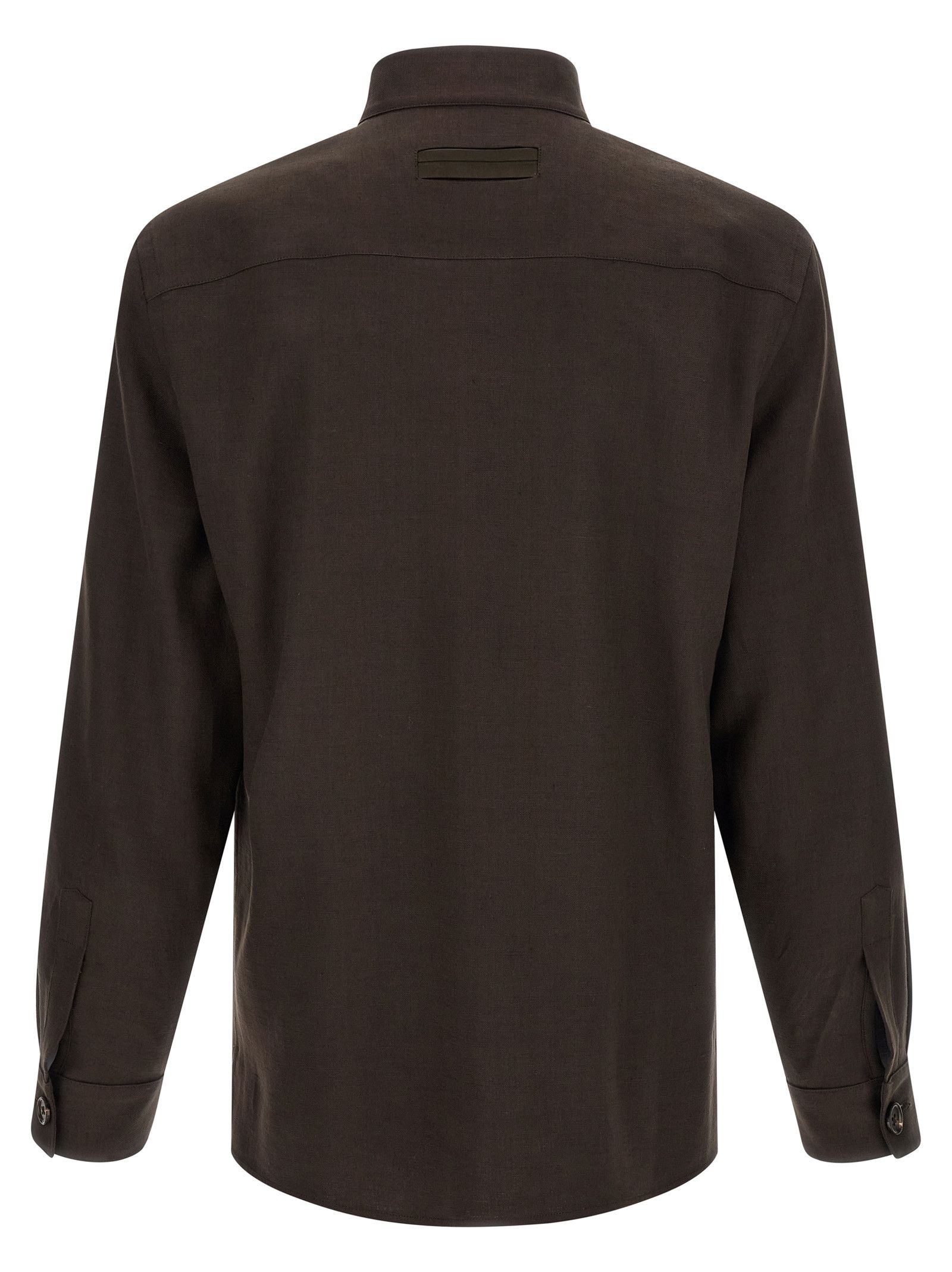 Ermenegildo Zegna 'Oasi lino' overshirt Size US M / EU 48-50 / 2 - 2 Thumbnail