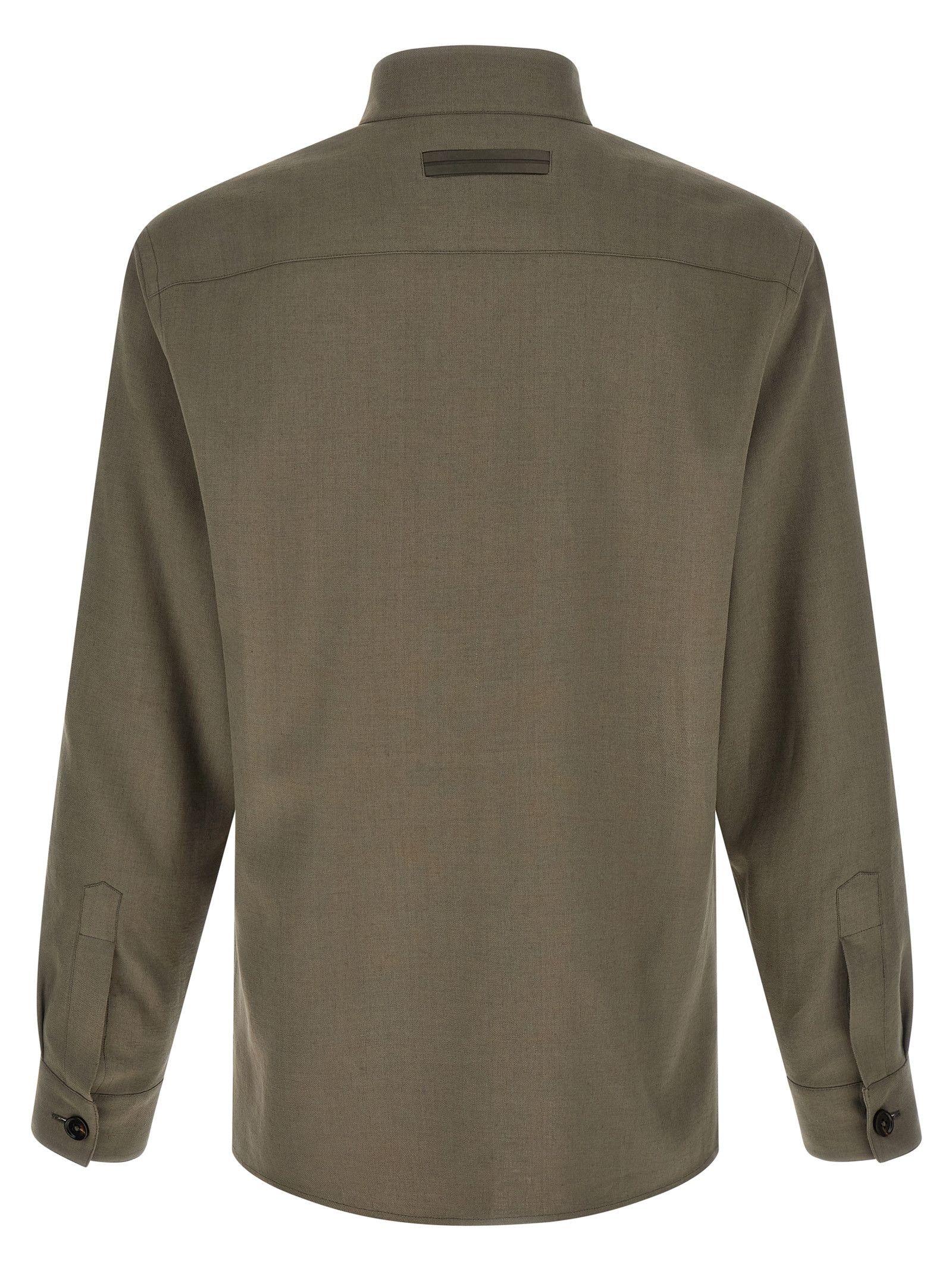 Ermenegildo Zegna 'Oasi lino' overshirt Size US S / EU 44-46 / 1 - 2 Thumbnail
