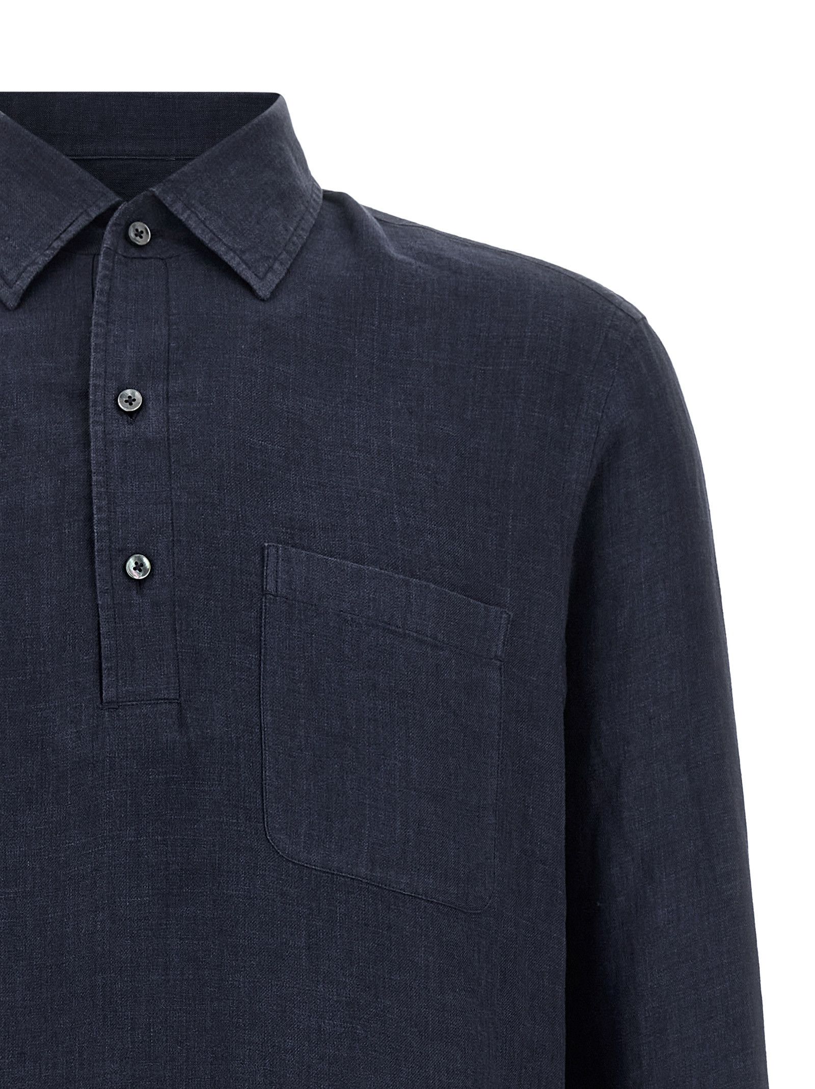 Ermenegildo Zegna Polo Oasi Lino Size US XL / EU 56 / 4 - 3 Thumbnail