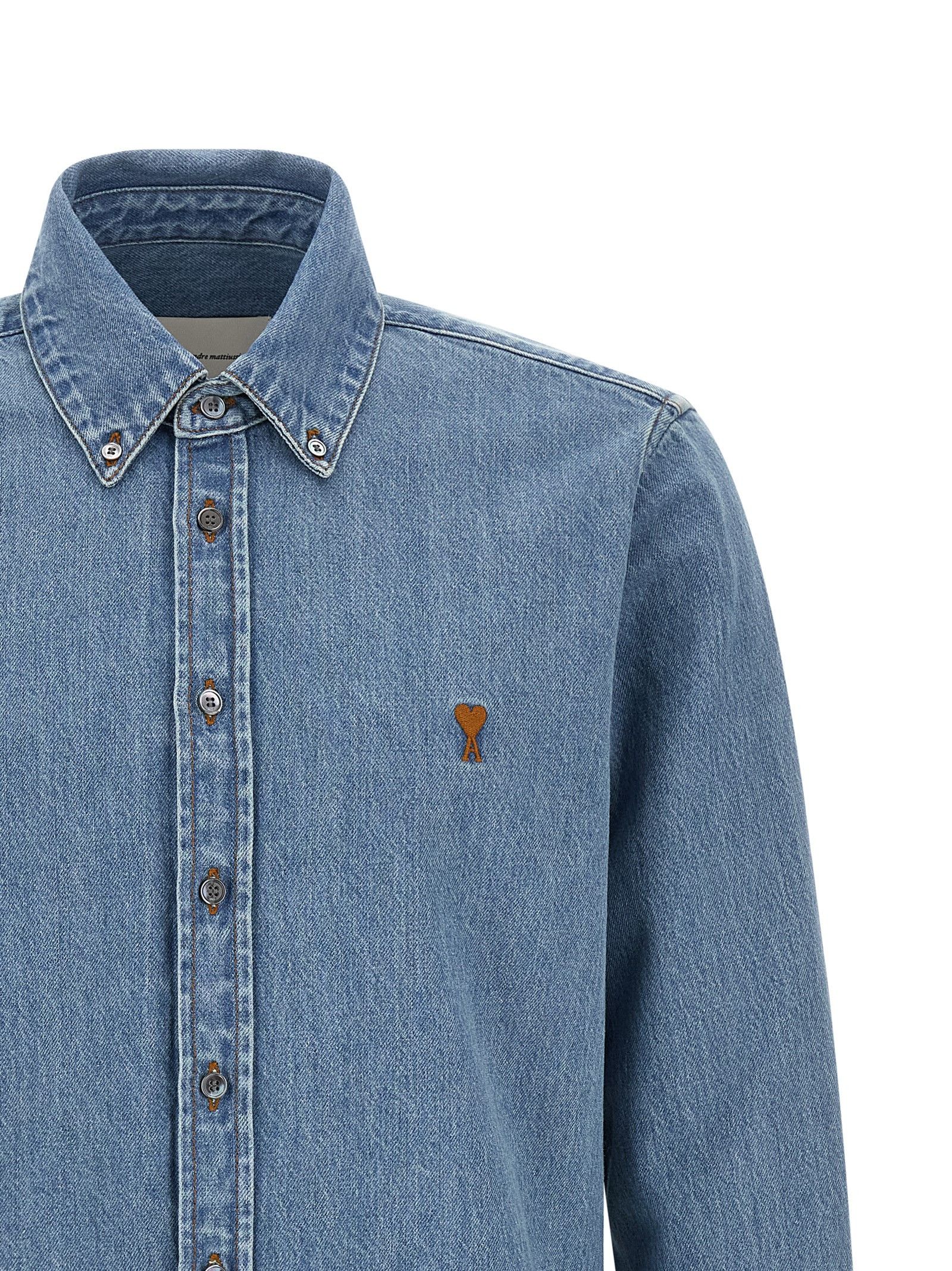 AMI 'Ami de Coeur' denim shirt Size US S / EU 44-46 / 1 - 3 Thumbnail