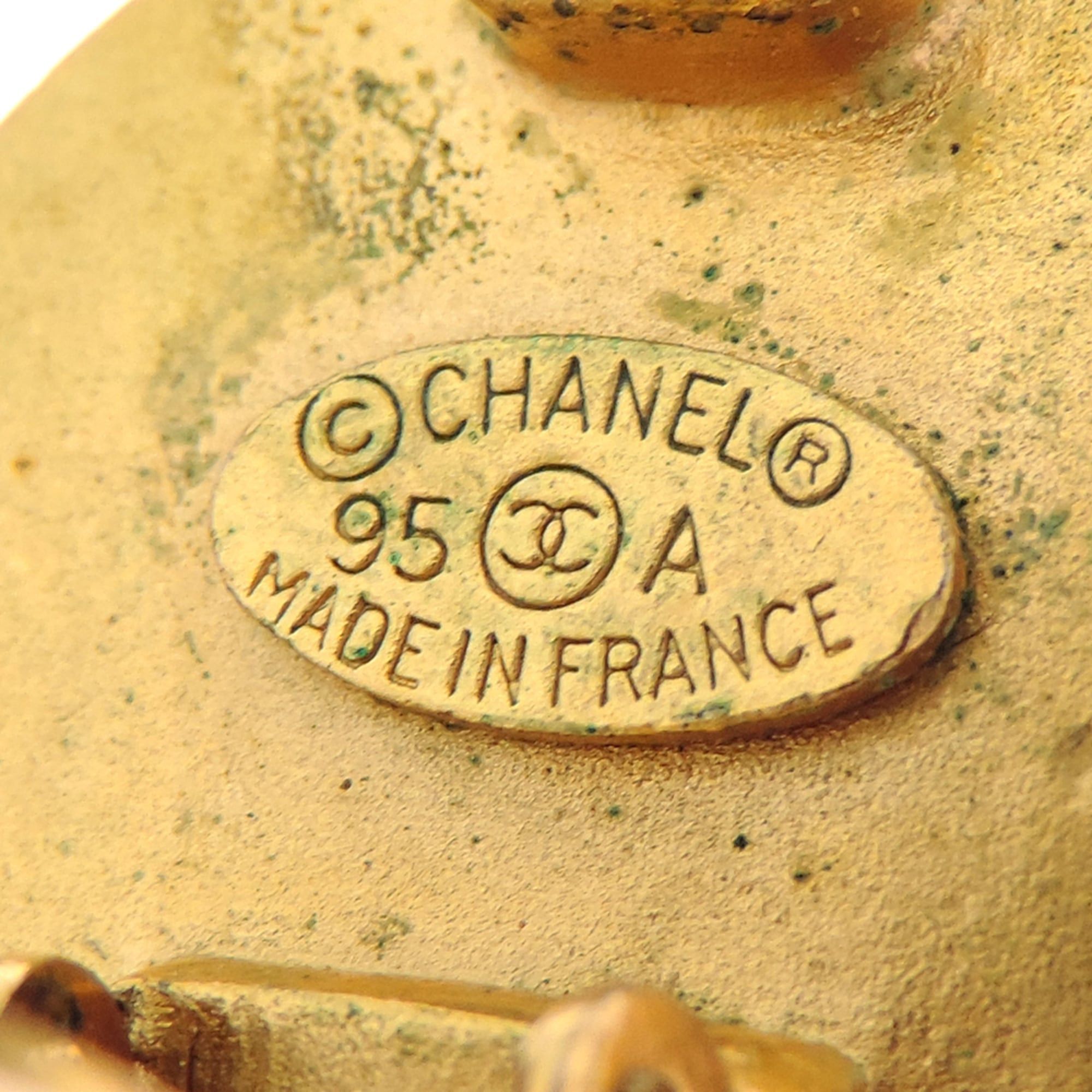 Chanel Chanel Coco Mark Women's Earrings, GP Black Size ONE SIZE - 6 Thumbnail