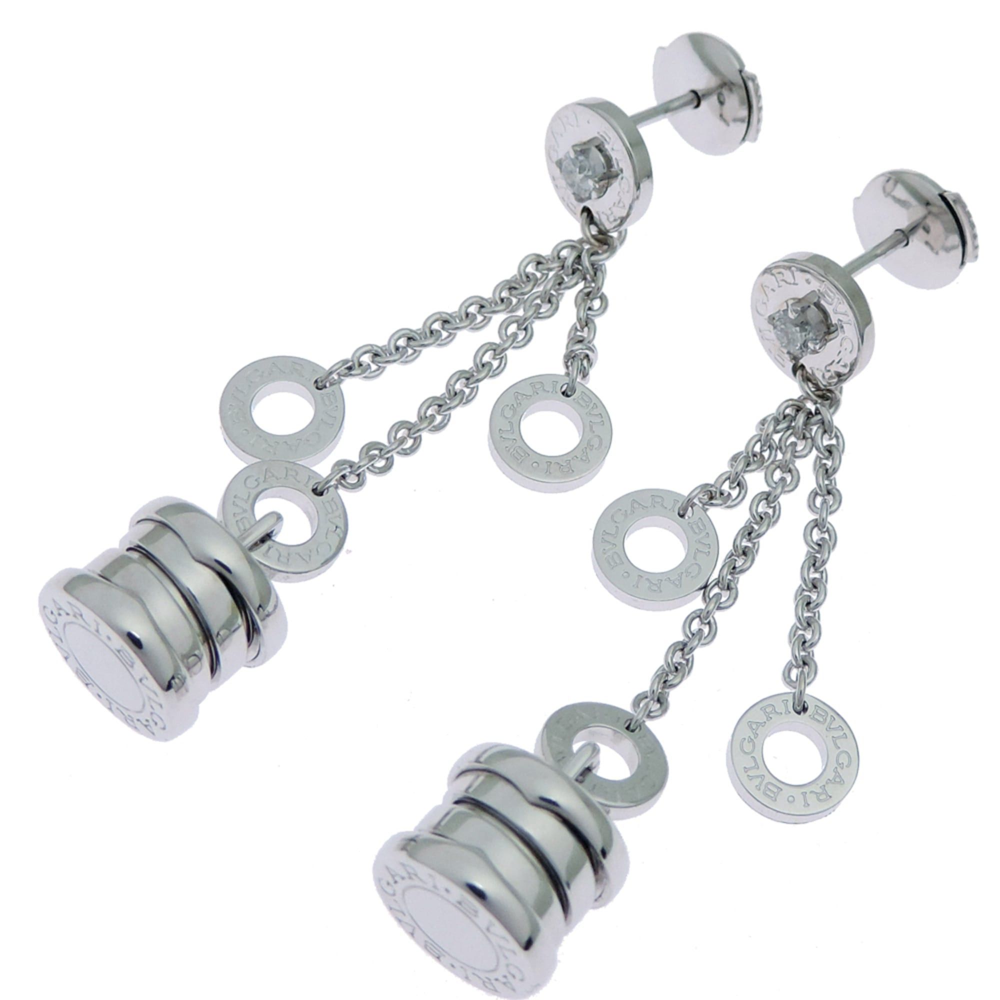 Bvlgari Bvlgari B.zero1 Element Diamond Earrings for Women, OR853900, 750 White Gold Size ONE SIZE - 2 Thumbnail