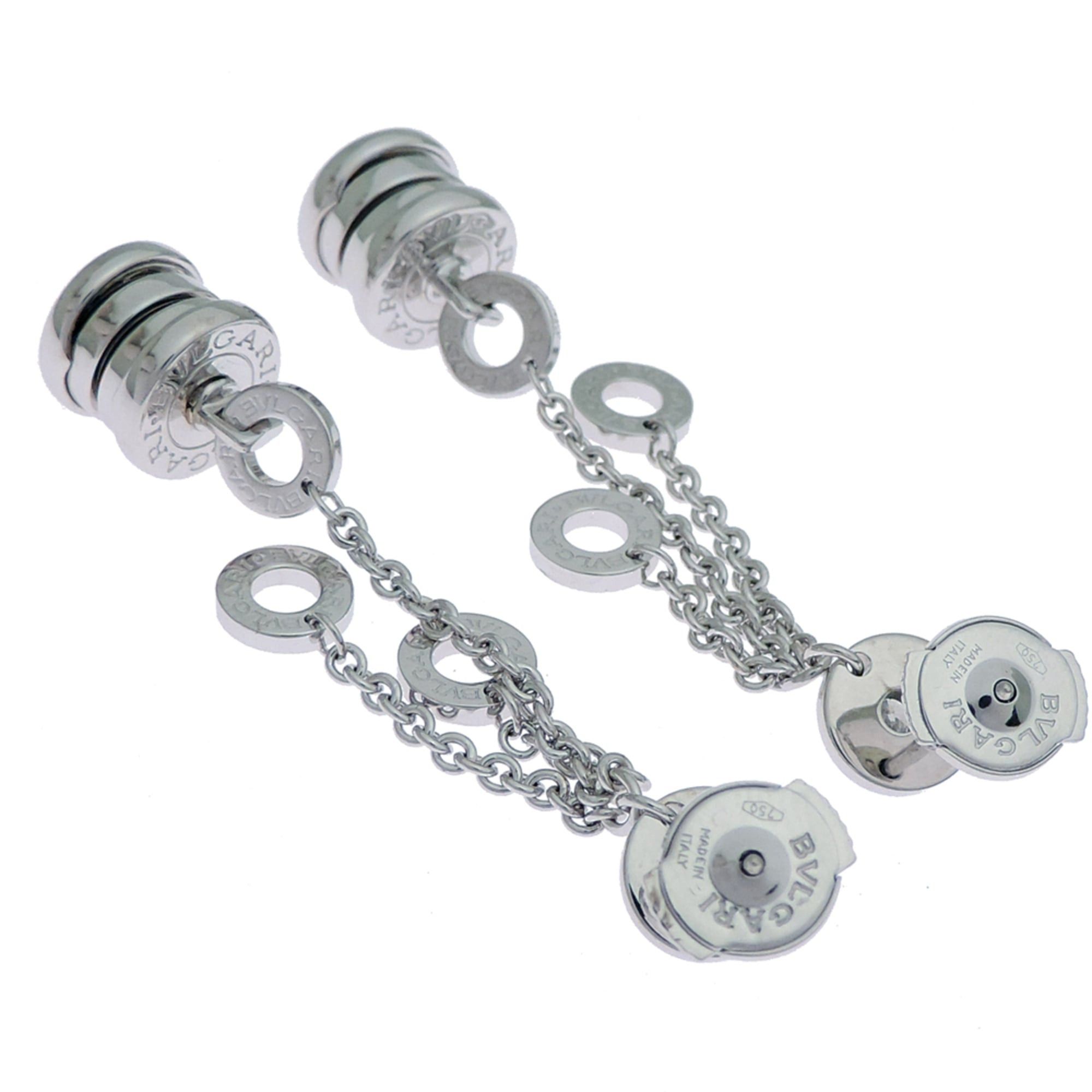 Bvlgari Bvlgari B.zero1 Element Diamond Earrings for Women, OR853900, 750 White Gold Size ONE SIZE - 3 Thumbnail