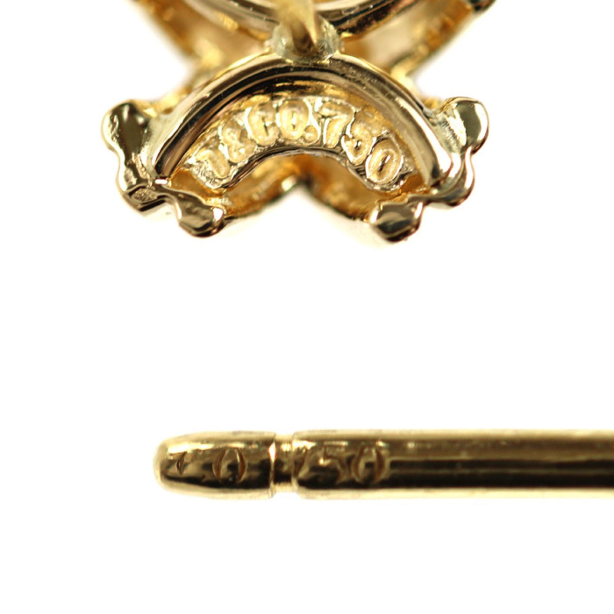 Tiffany & Co. TIFFANY&Co. Tiffany 18K Yellow Gold Signature Earrings 3.4g Women's Size ONE SIZE - 4 Thumbnail