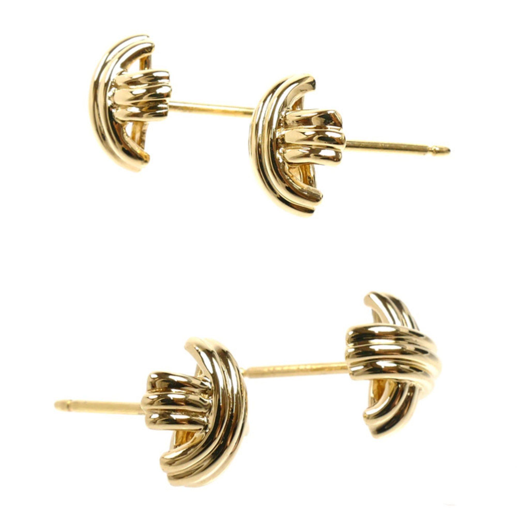 Tiffany & Co. TIFFANY&Co. Tiffany 18K Yellow Gold Signature Earrings 3.4g Women's Size ONE SIZE - 2 Thumbnail