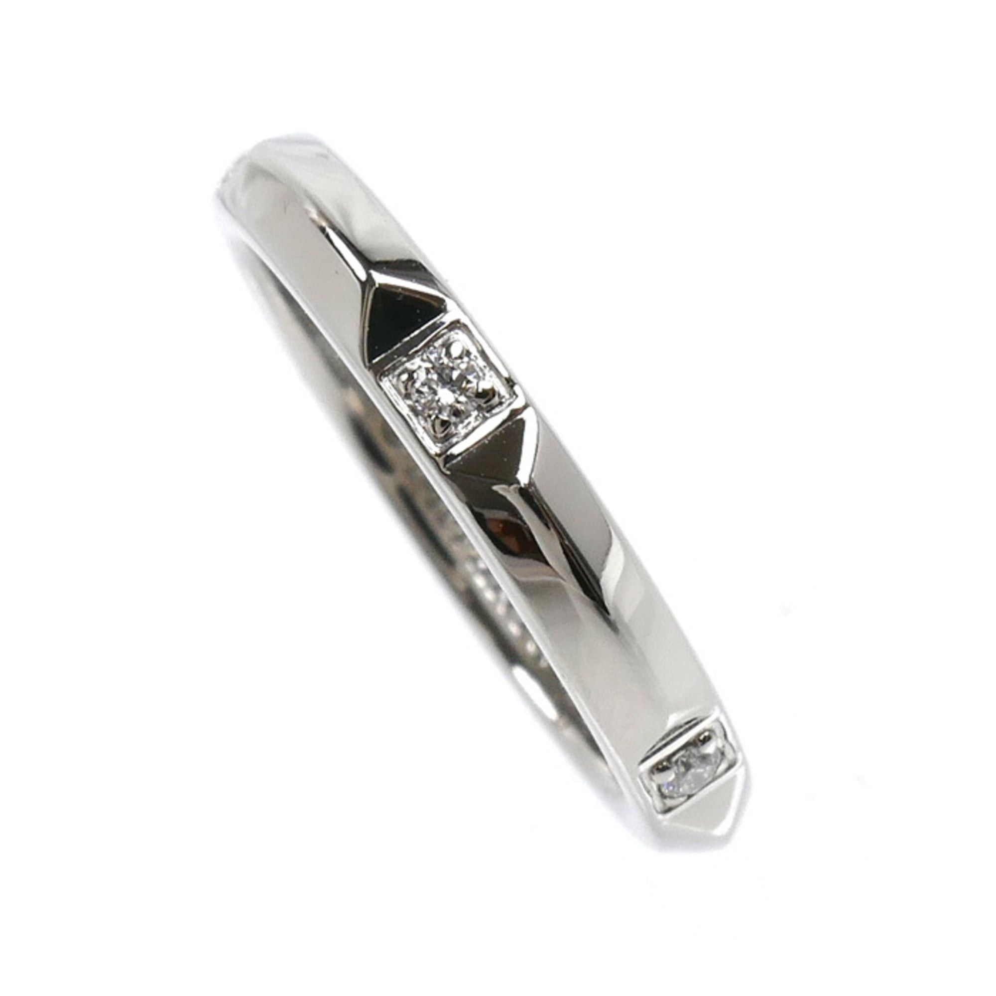 Tiffany & Co. TIFFANY&Co. Tiffany & Co. Pt950 Platinum True Band Ring with Diamonds, 4.3g, Women's Size ONE SIZE - 2 Thumbnail