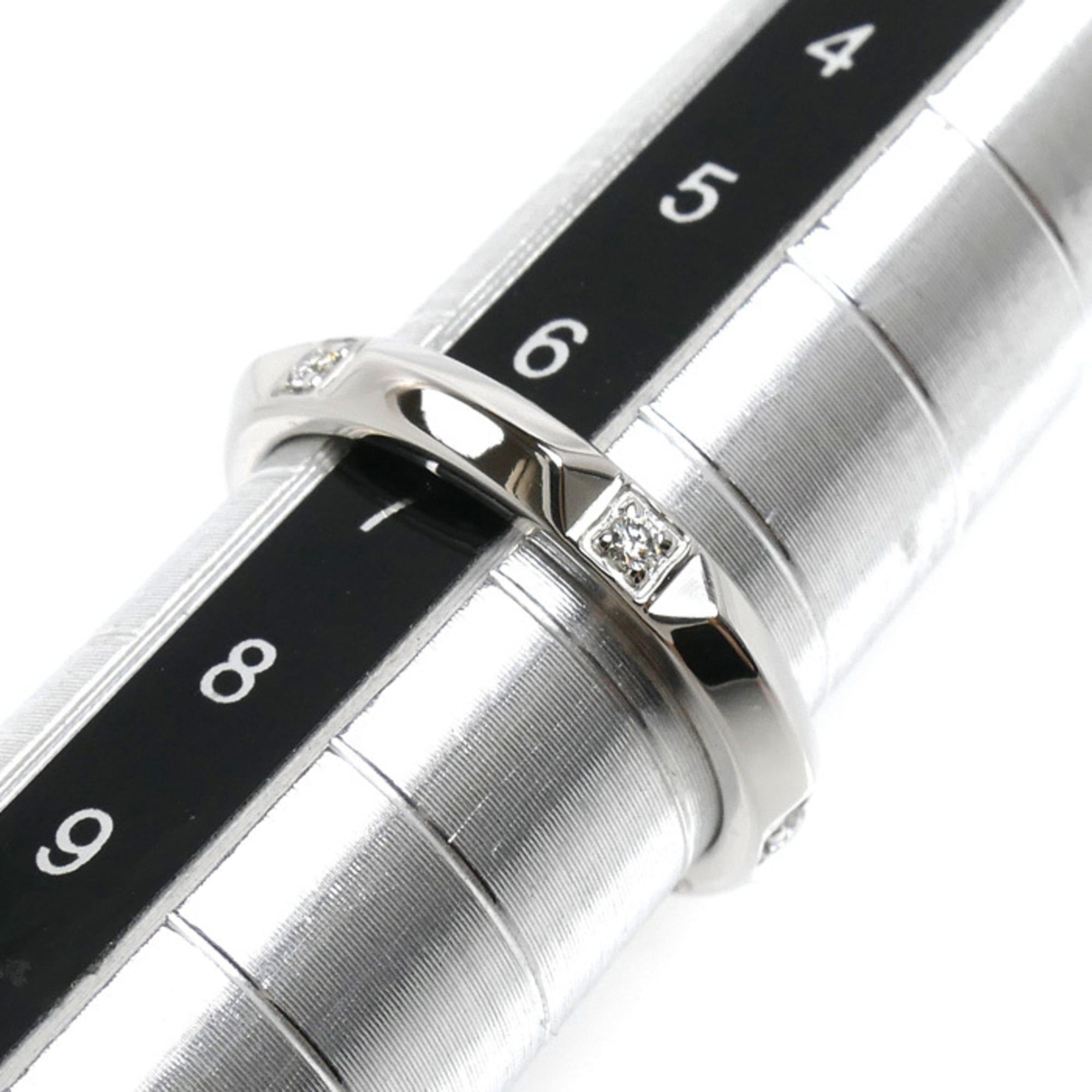 Tiffany & Co. TIFFANY&Co. Tiffany & Co. Pt950 Platinum True Band Ring with Diamonds, 4.3g, Women's Size ONE SIZE - 6 Thumbnail