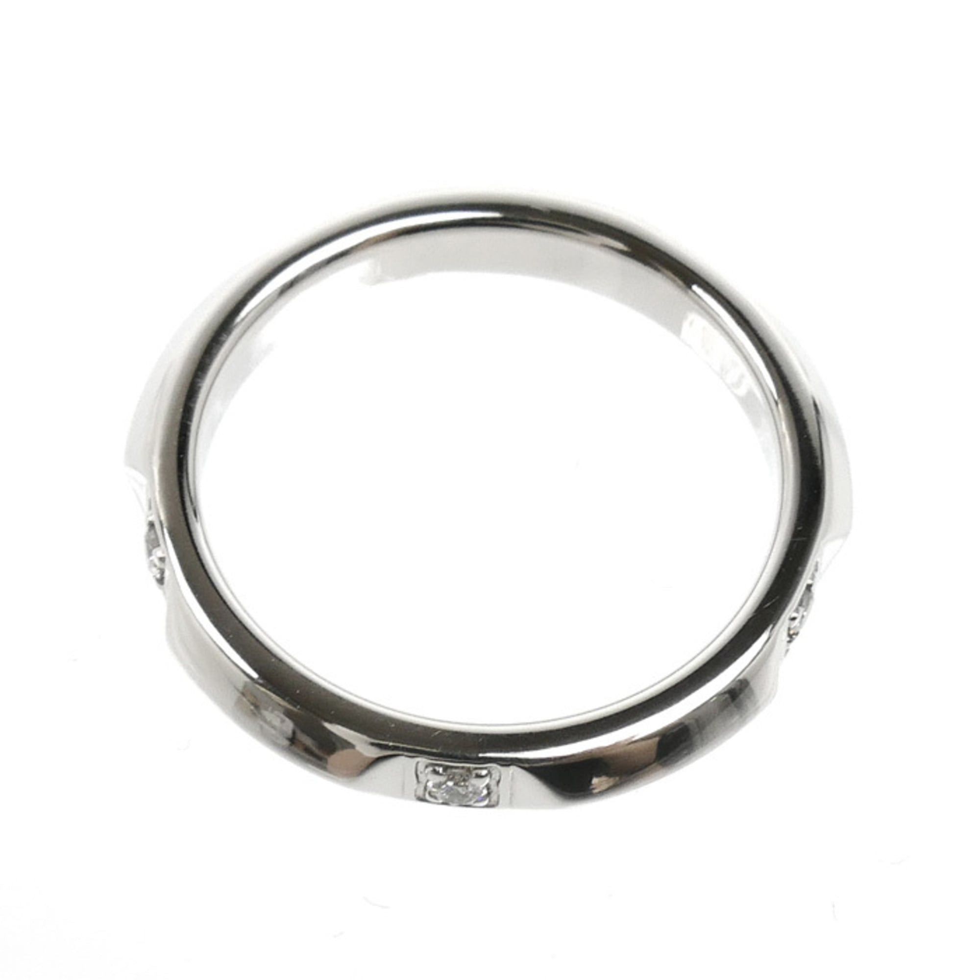 Tiffany & Co. TIFFANY&Co. Tiffany & Co. Pt950 Platinum True Band Ring with Diamonds, 4.3g, Women's Size ONE SIZE - 4 Thumbnail