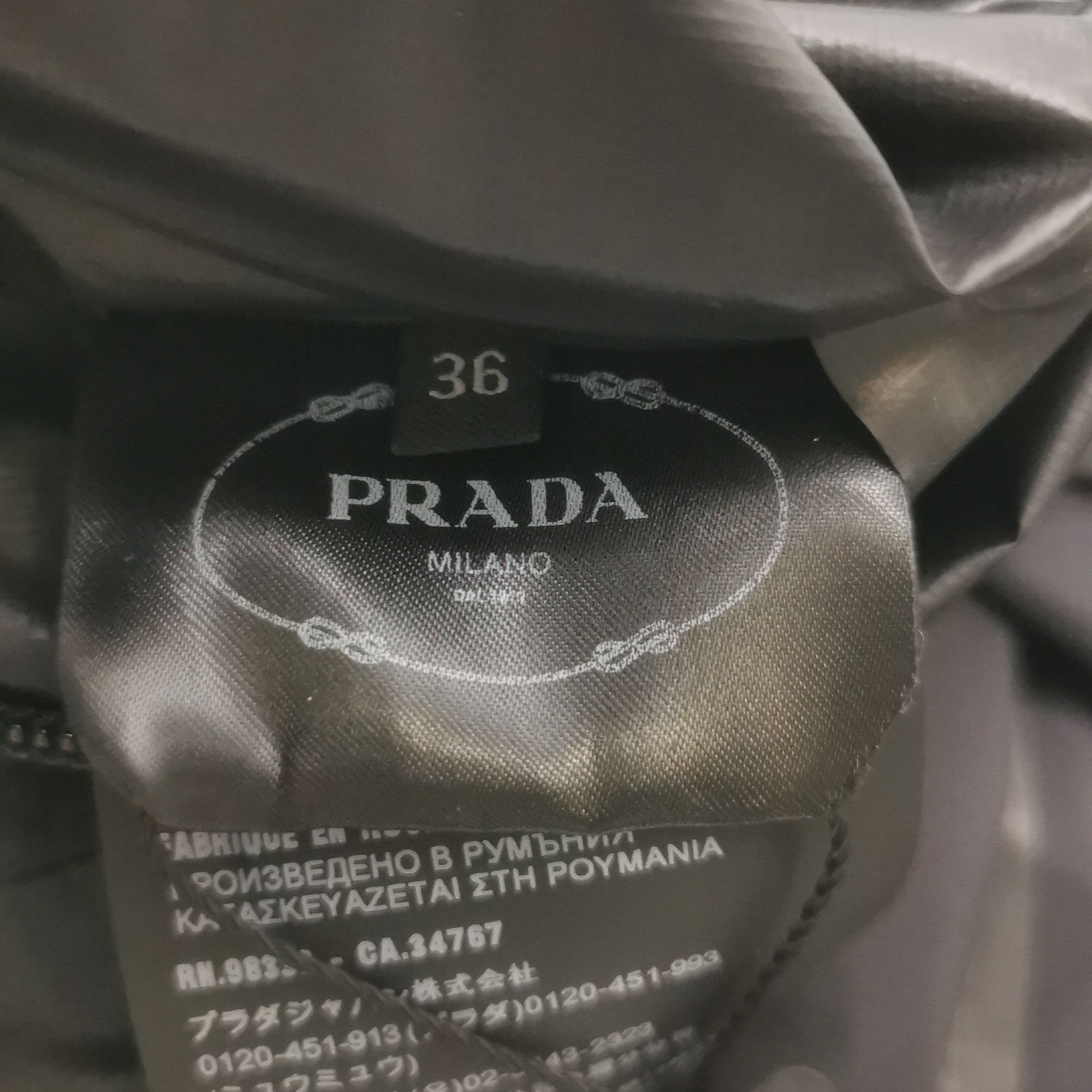 Prada Prada Logo Print Half-Zip Hooded Top Size 36 Size XS / US 0-2 / IT 36-38 - 9 Thumbnail