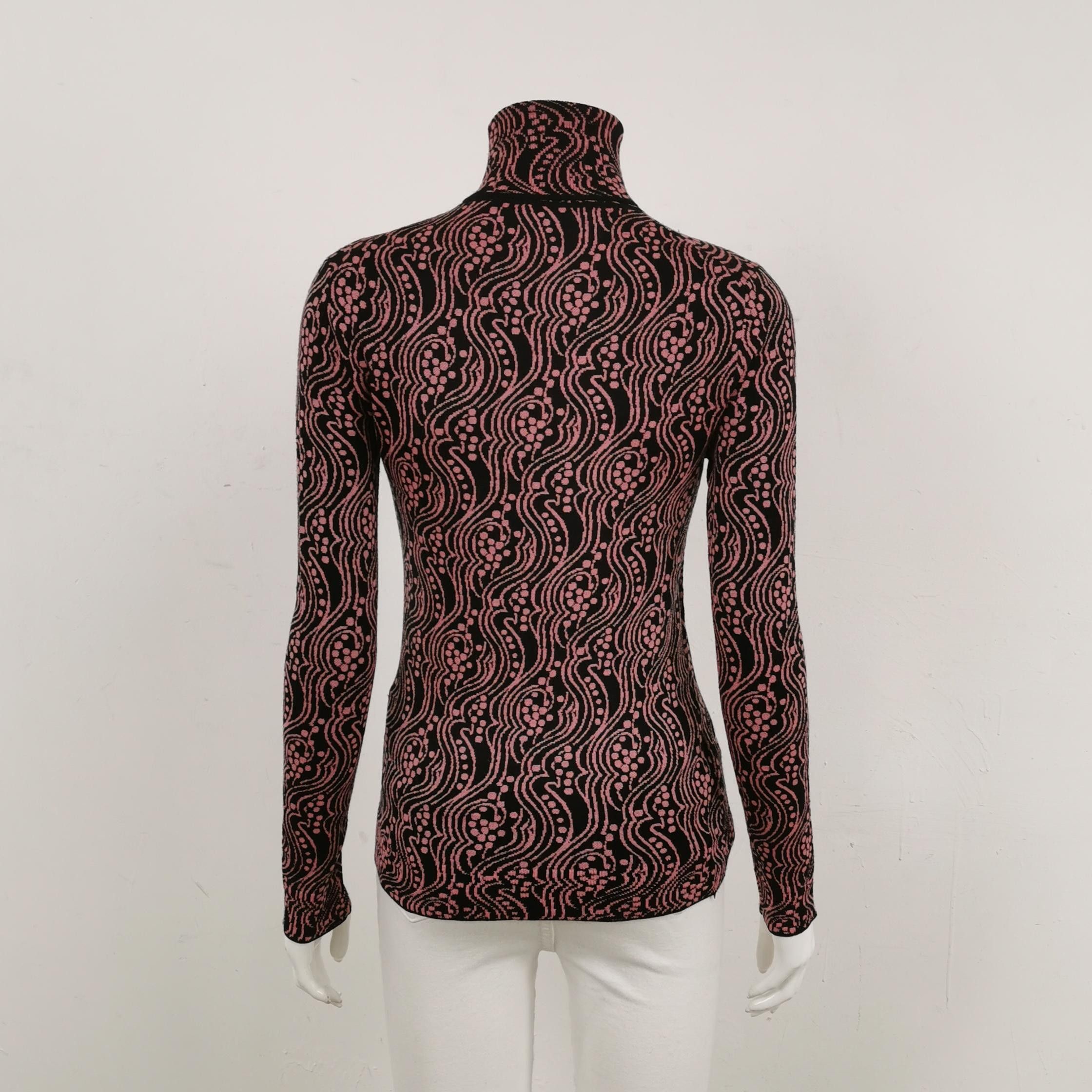 Prada Prada Patterned Wool Blend Turtleneck Sweater Size IT 36 Size XS / US 0-2 / IT 36-38 - 2 Thumbnail