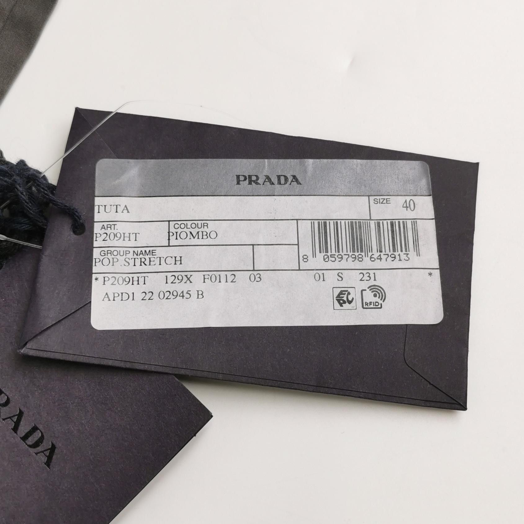 Prada Prada Cotton Blend Button Down Jumpsuit Size 40 Size 27" / US 4 / IT 40 - 4 Thumbnail