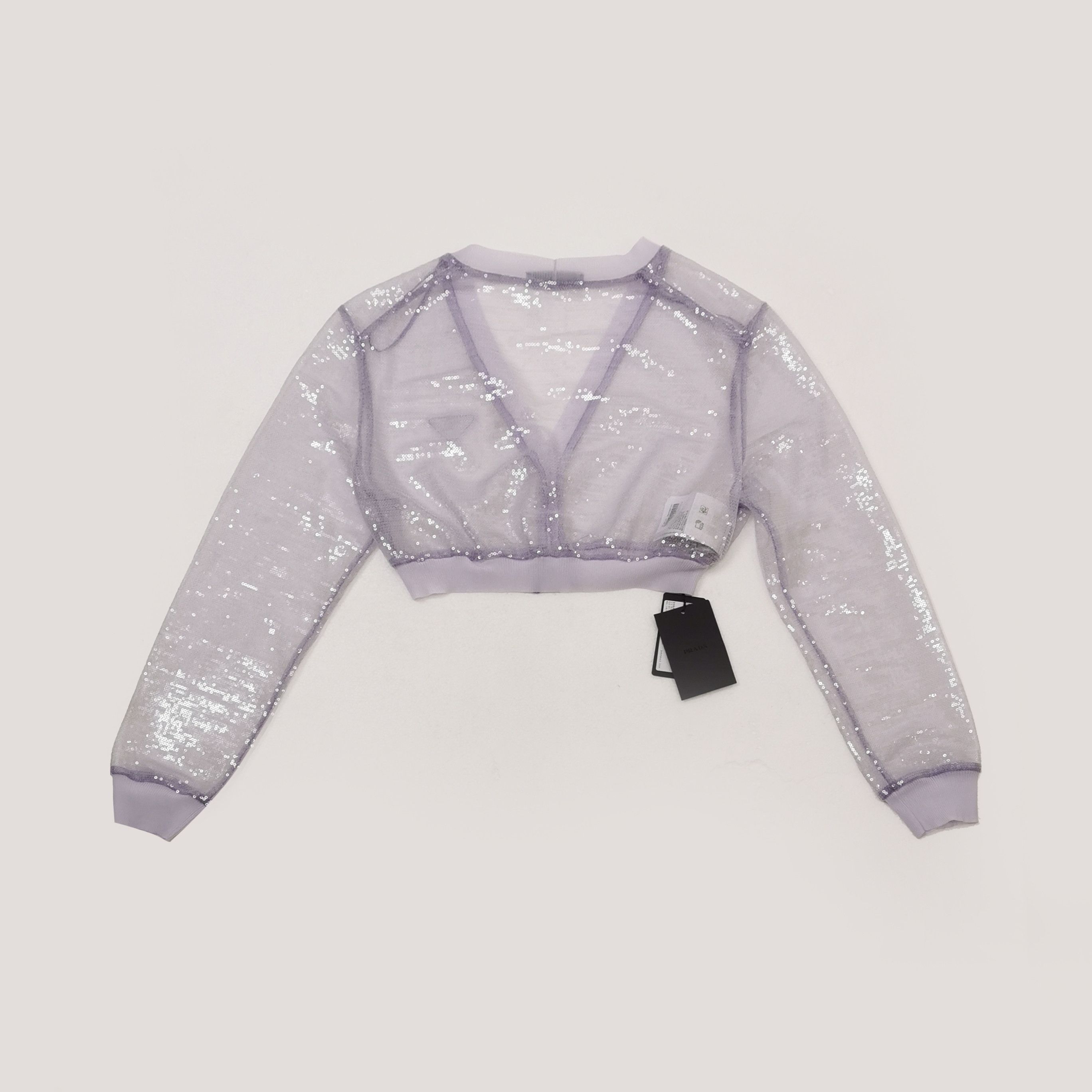 Prada Prada Sequin Tulle Cardigan Size 38 Size XS / US 0-2 / IT 36-38 - 2 Thumbnail