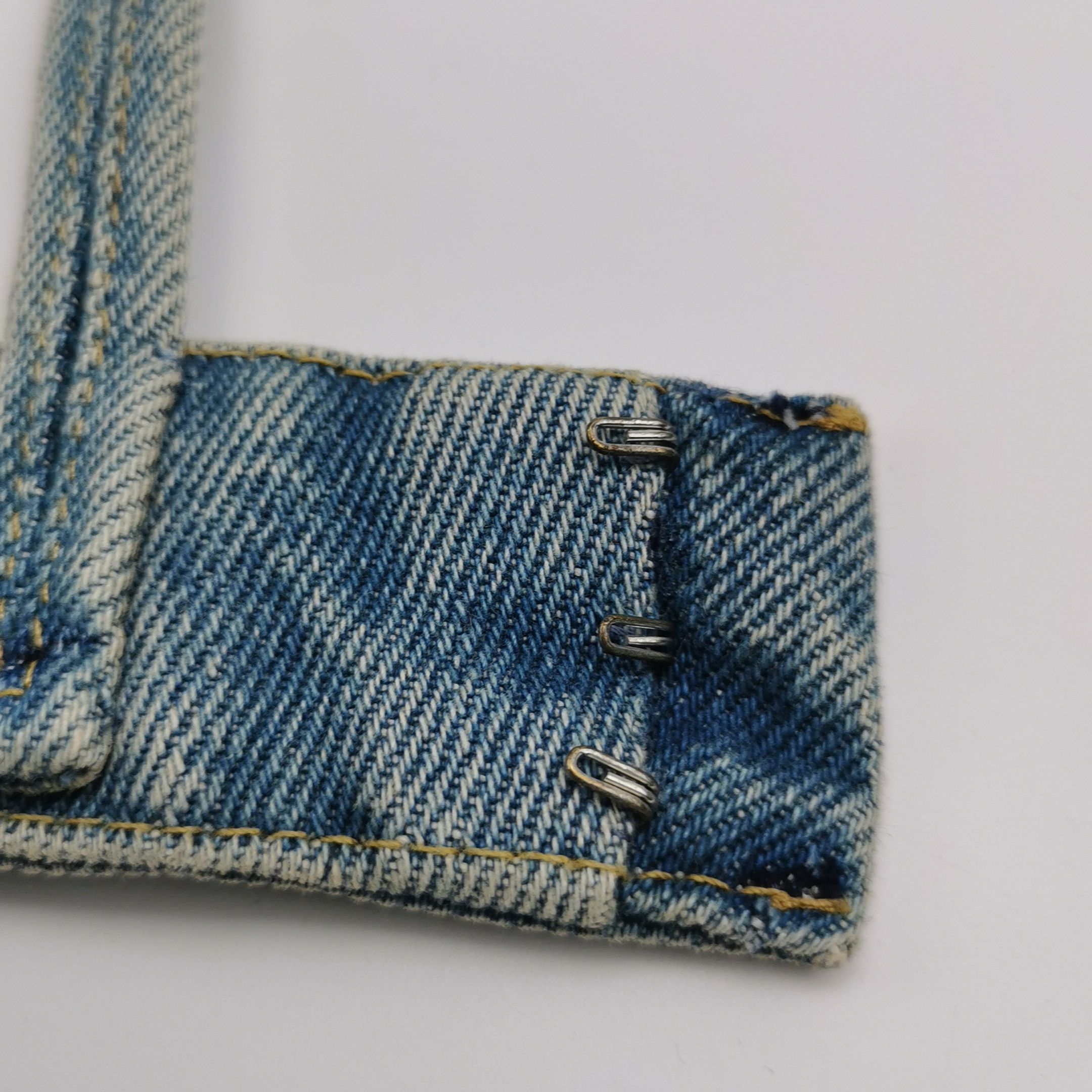 Prada Prada Logo Denim Crop Top Size 36 Size XS / US 0-2 / IT 36-38 - 8 Thumbnail