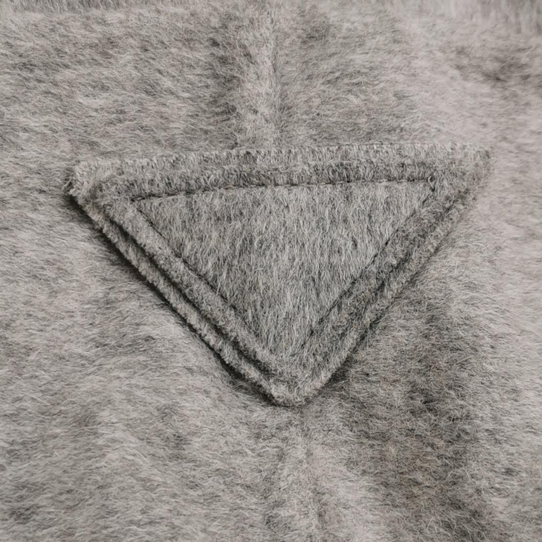 Prada Prada Gray Wool Blend Hooded Coat Size 38 Size XS / US 0-2 / IT 36-38 - 3 Thumbnail