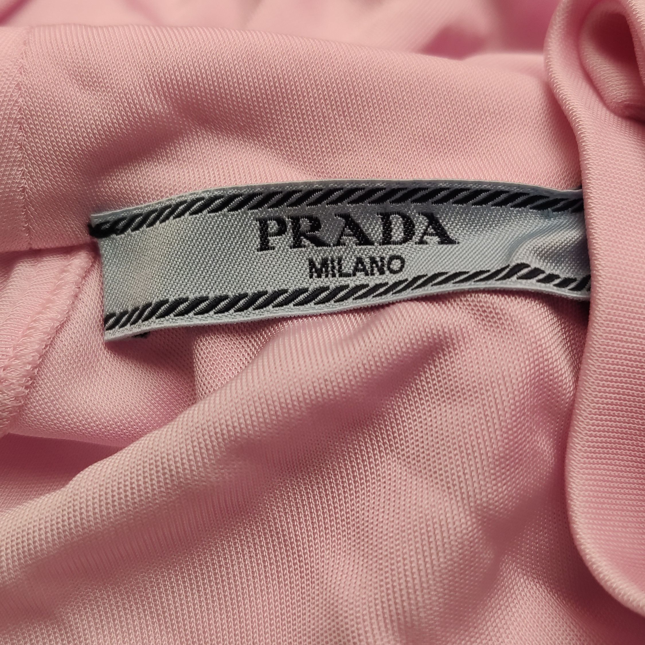 Prada Prada Pink Ruffled High Neck Long Sleeve Top Size 38 Size XS / US 0-2 / IT 36-38 - 5 Thumbnail