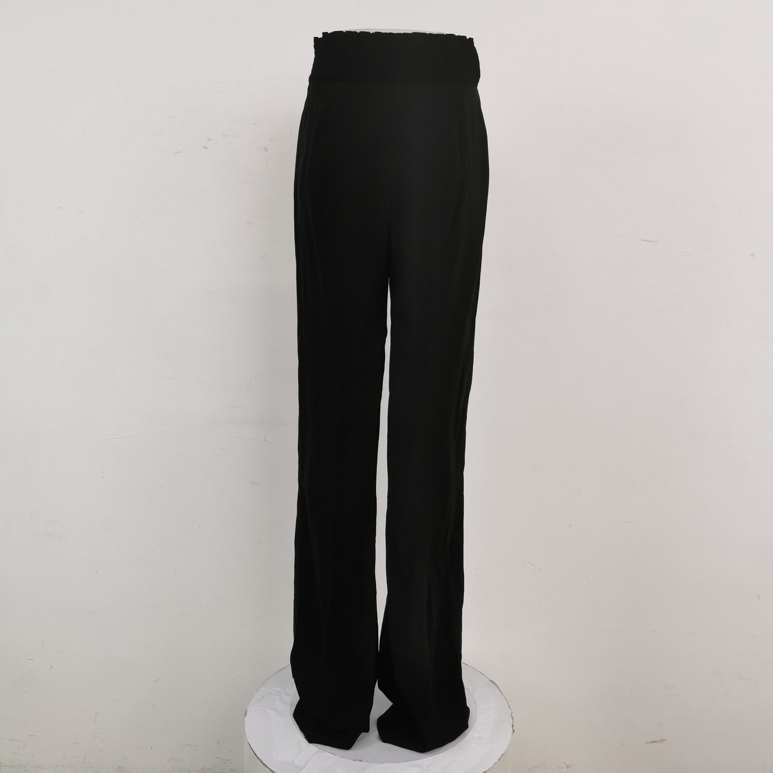 Prada Prada Black Acetate Viscose Pants Size IT 38 Size 26" / US 2 / IT 38 - 2 Thumbnail