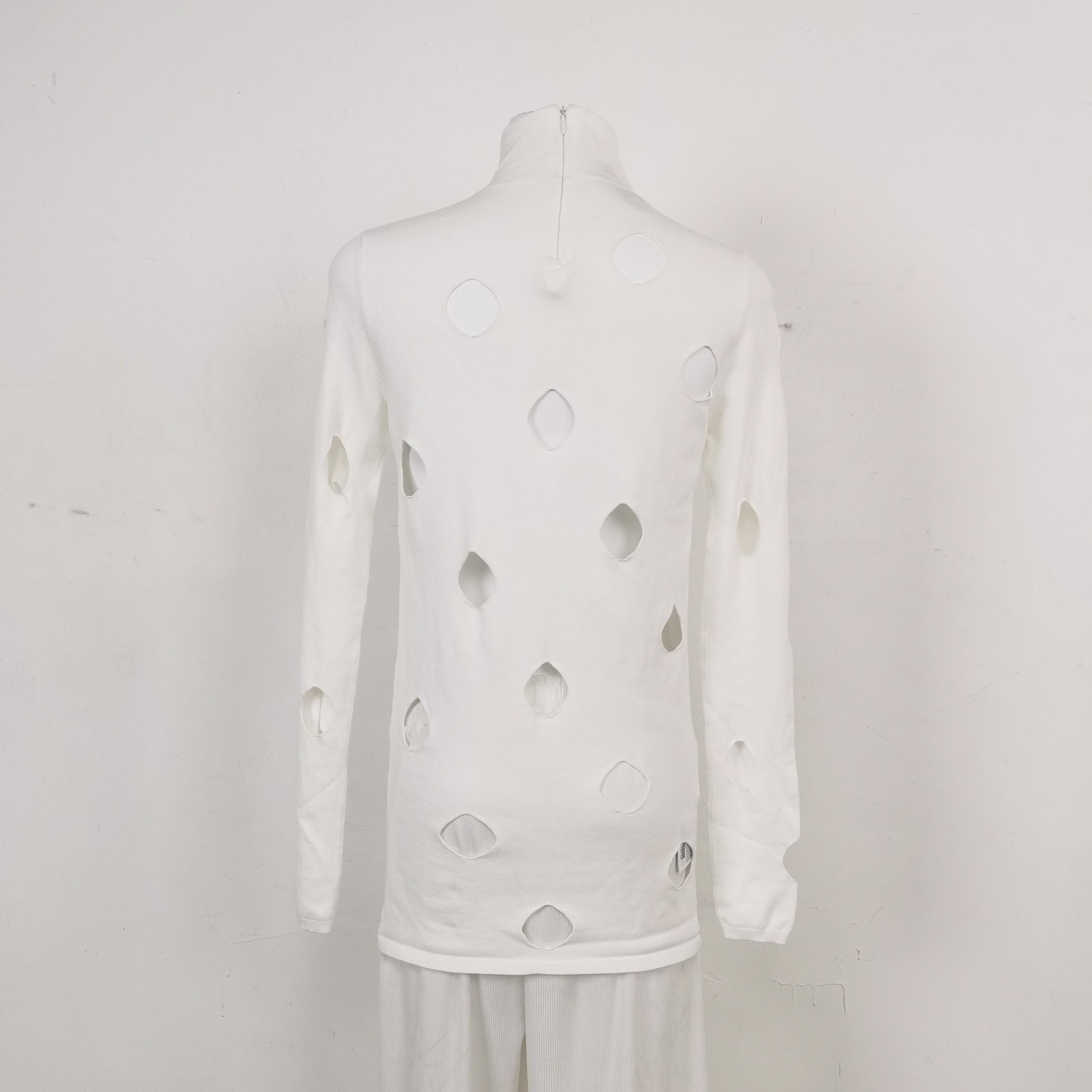 Prada Prada Logo Cutout Knit Long Sleeve Top Size 42 Size M / US 6-8 / IT 42-44 - 2 Thumbnail