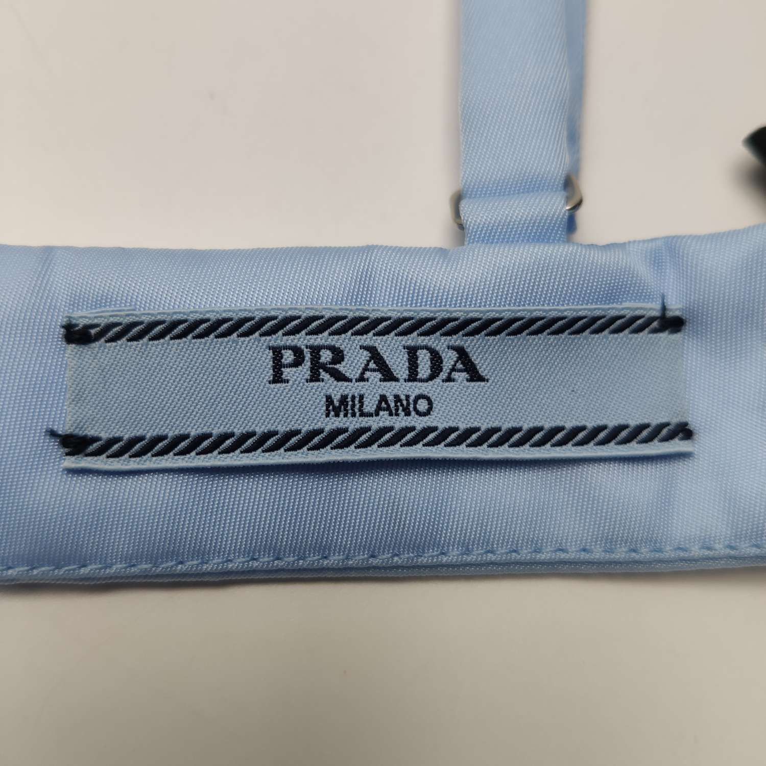 Prada Prada Light Blue Re-Nylon Triangle Logo Crop Top Size 42 Size M / US 6-8 / IT 42-44 - 6 Thumbnail