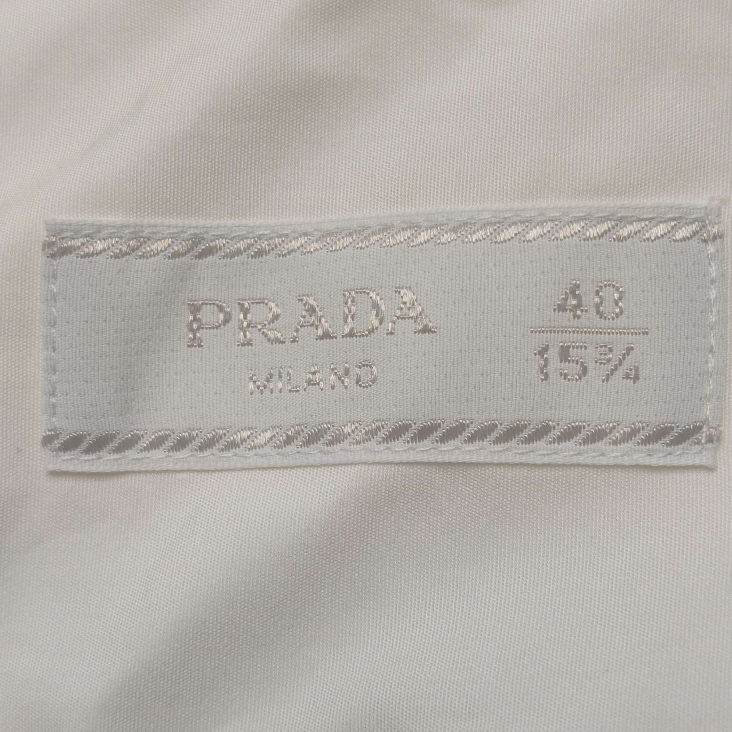 Prada Prada Crystal Collar Cotton Shirt US M Size US M / EU 48-50 / 2 - 5 Thumbnail