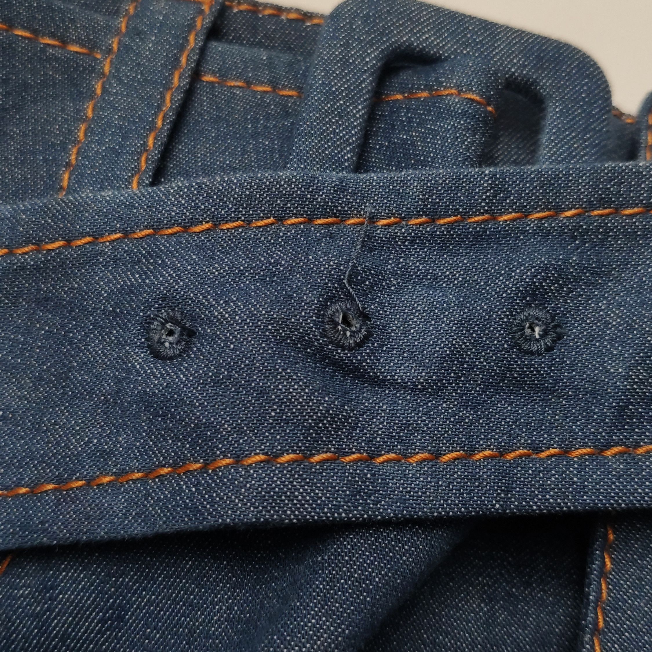 Prada Prada Logo Denim Mini Skirt IT 40 Size 27" / US 4 / IT 40 - 8 Thumbnail