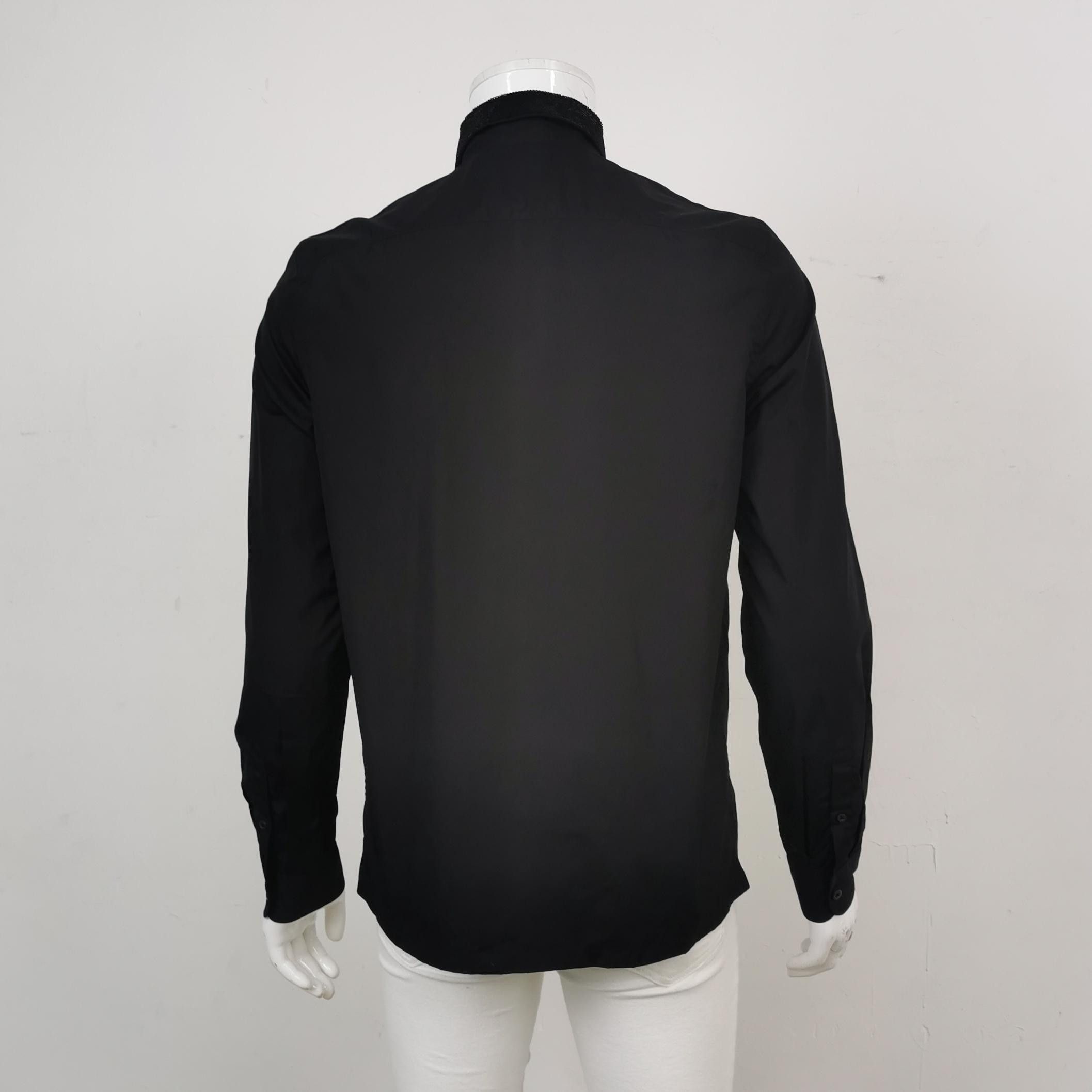 Prada Prada Sequined Collar Shirt Size M Size US M / EU 48-50 / 2 - 2 Thumbnail