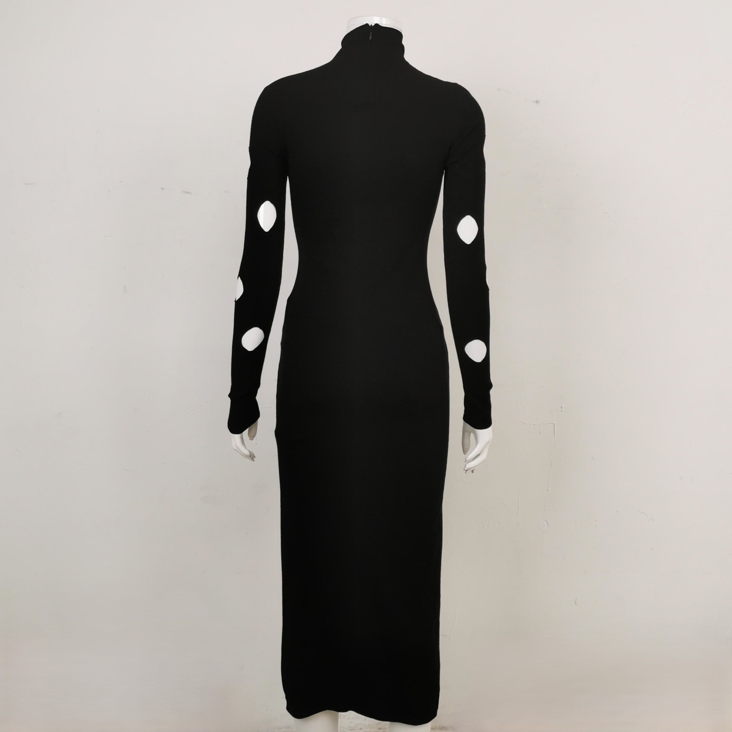 Prada Prada Logo Cutout Midi Dress Size IT 38 Size XS / US 0-2 / IT 36-38 - 2 Thumbnail