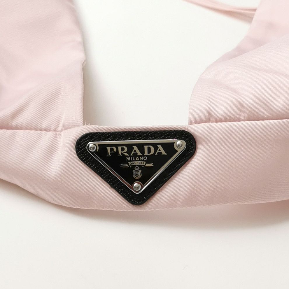 Prada Prada Re-Nylon Triangle Logo Crop Top Size 42 Size M / US 6-8 / IT 42-44 - 3 Thumbnail
