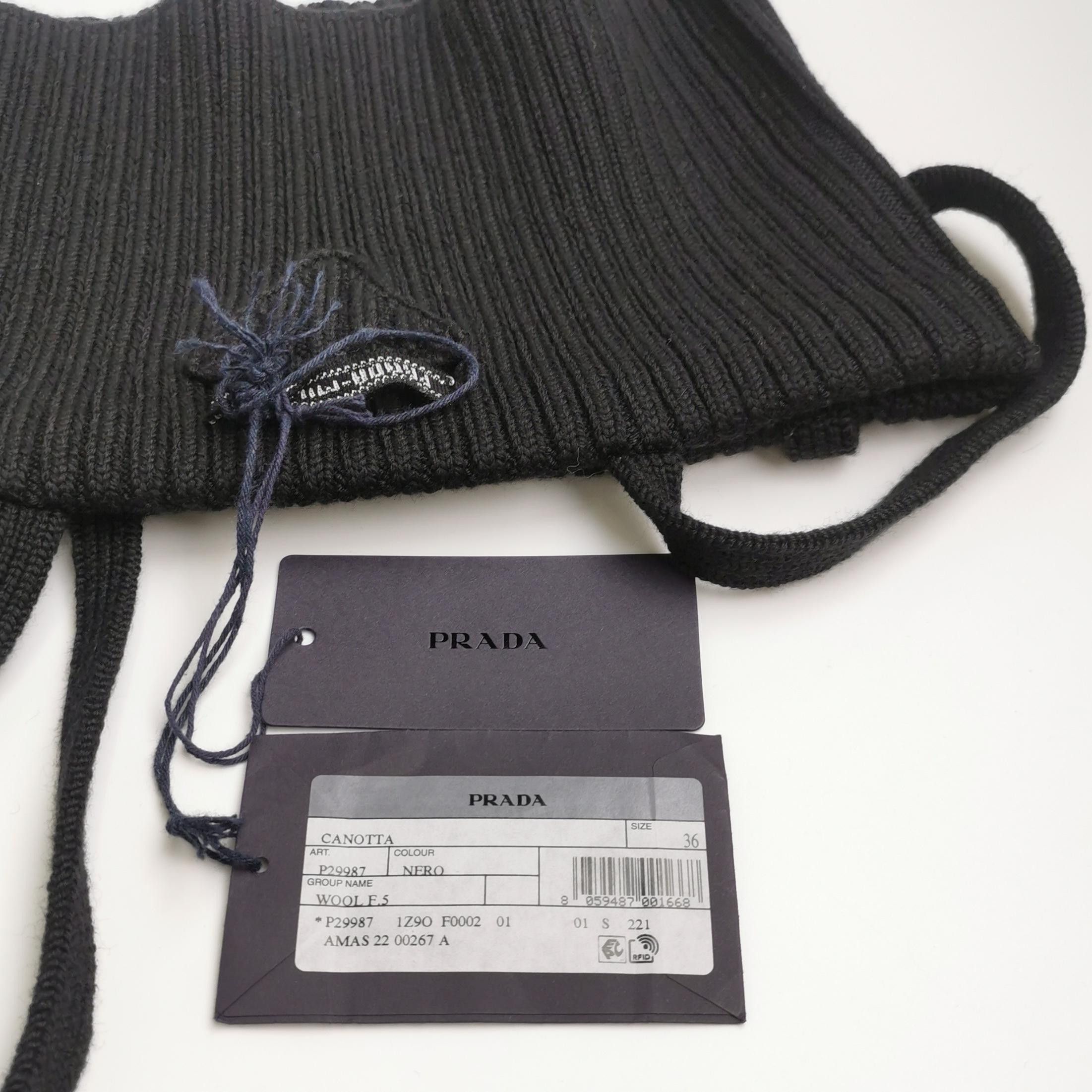 Prada Prada Ribbed Wool Tank Top Size 36 Size XS / US 0-2 / IT 36-38 - 5 Thumbnail
