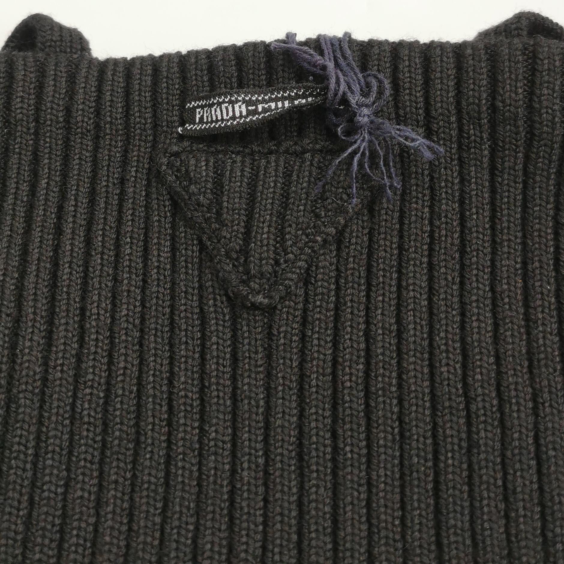 Prada Prada Ribbed Wool Tank Top Size 36 Size XS / US 0-2 / IT 36-38 - 3 Thumbnail
