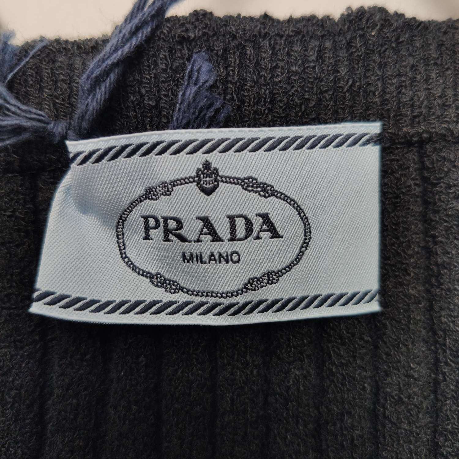 Prada Prada Logo Ribbed Crop Tank Top Size 36 Size XS / US 0-2 / IT 36-38 - 5 Thumbnail