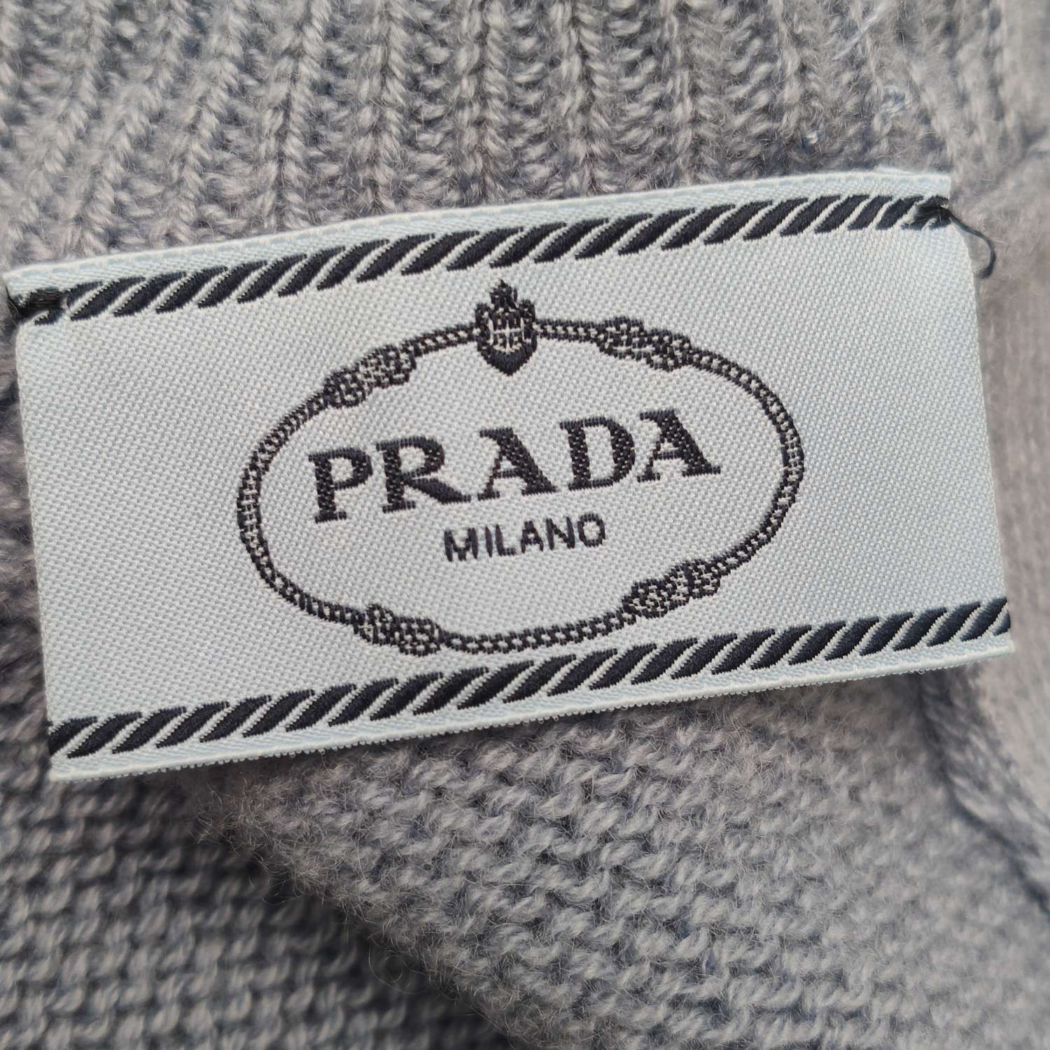 Prada Prada Cashmere Rhinestone Trim Knit Top Size 40 Size S / US 4 / IT 40 - 3 Thumbnail