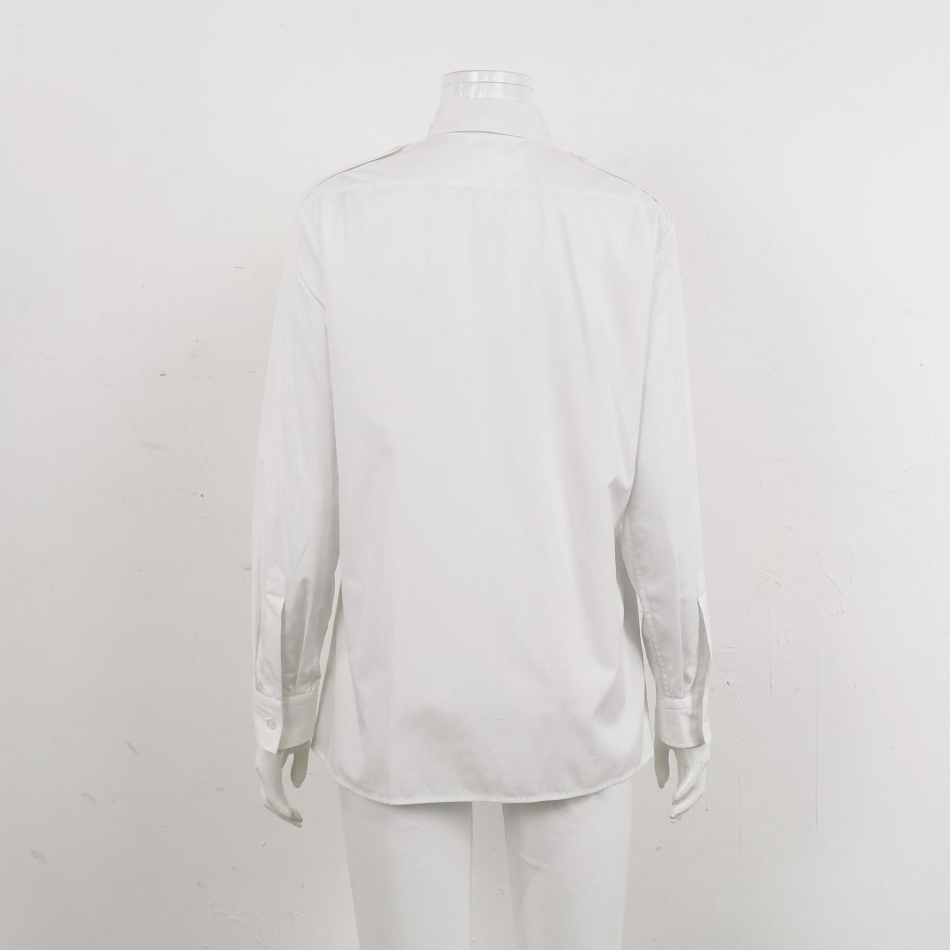 Prada Prada Plain Cotton Button Up Shirt Size 36 Size XS / US 0-2 / IT 36-38 - 2 Thumbnail