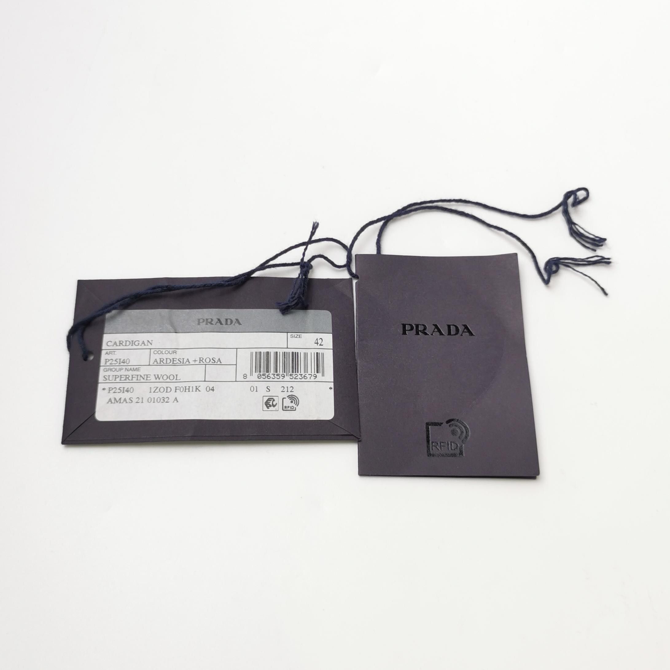 Prada Prada Graphic Wool Cardigan Size 42 Size M / US 6-8 / IT 42-44 - 3 Thumbnail