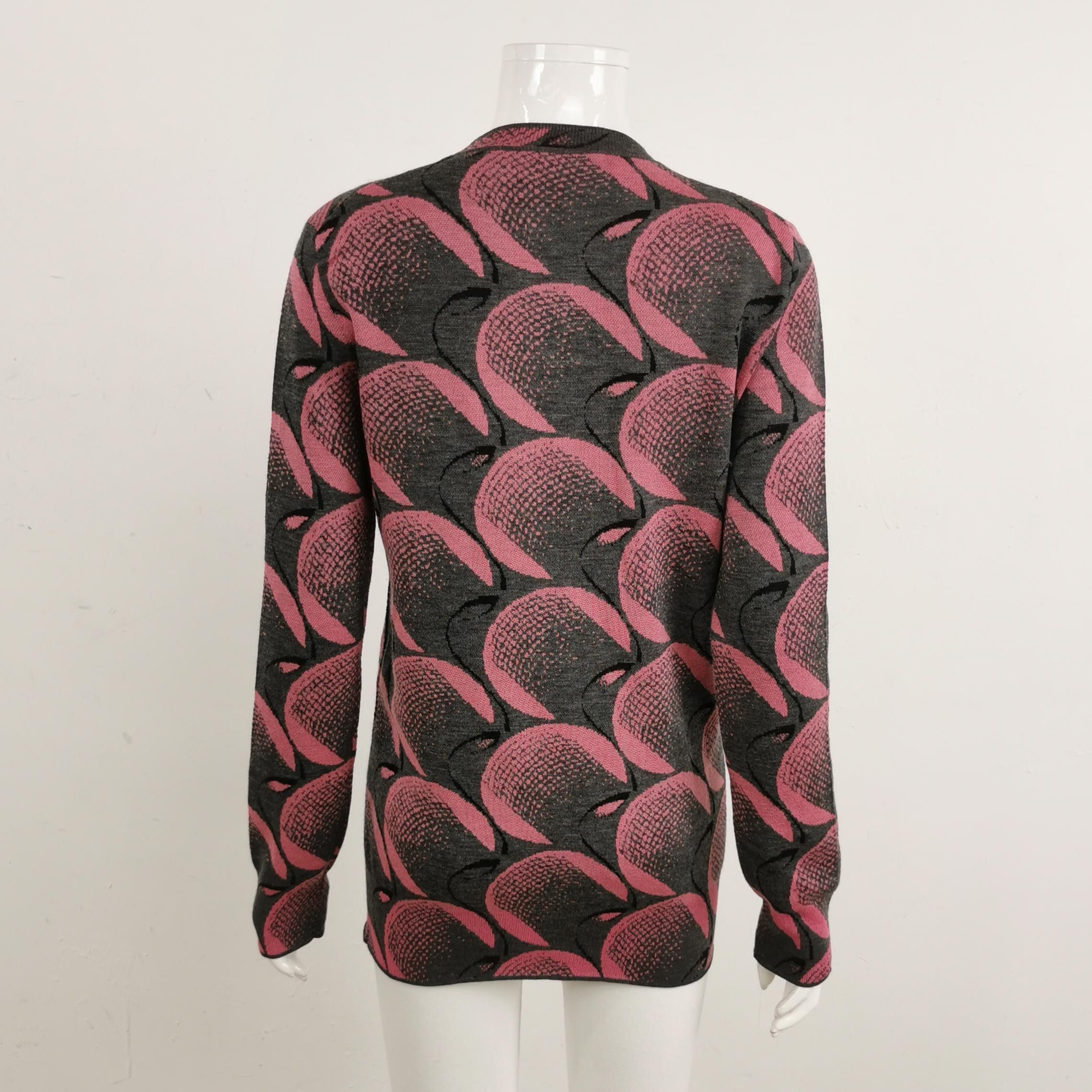 Prada Prada Graphic Wool Cardigan Size 42 Size M / US 6-8 / IT 42-44 - 2 Thumbnail