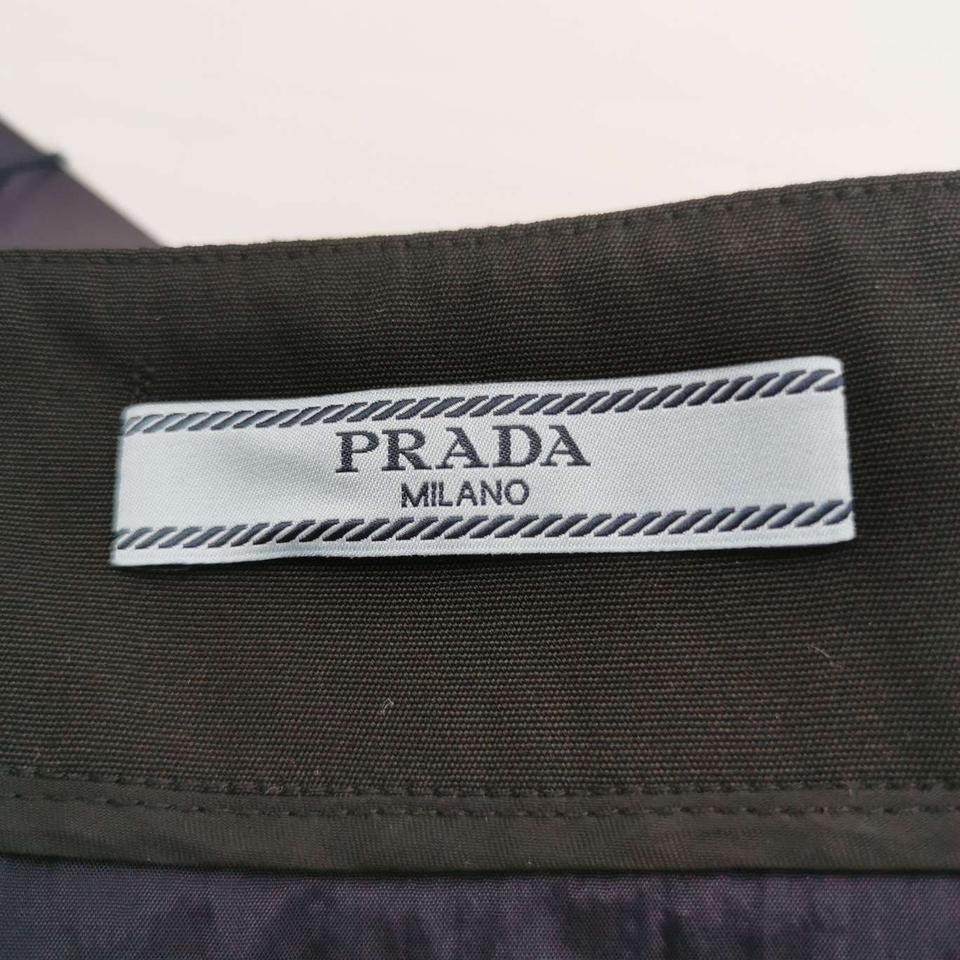 Prada Prada Geometric Pattern Belted Mini Skirt Size 38 Size 26" / US 2 / IT 38 - 4 Thumbnail
